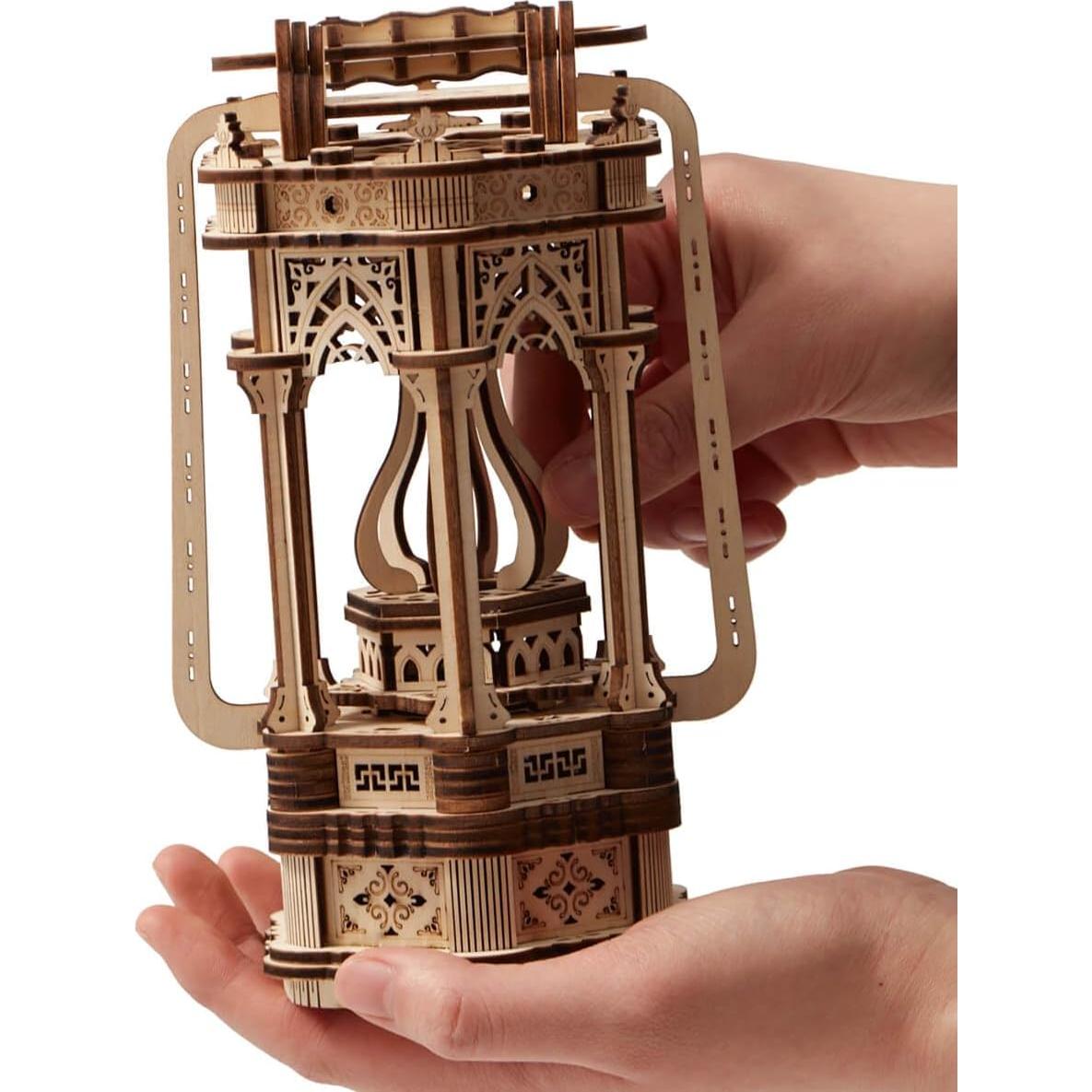 Rompecabezas 3D de Madera Vintage con Luz LED 145 Piezas