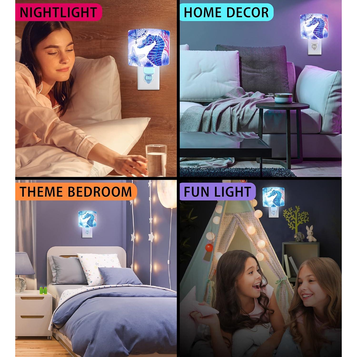 Luz Nocturna Enchufable Caballito de Mar Puzzled 15.2 cm