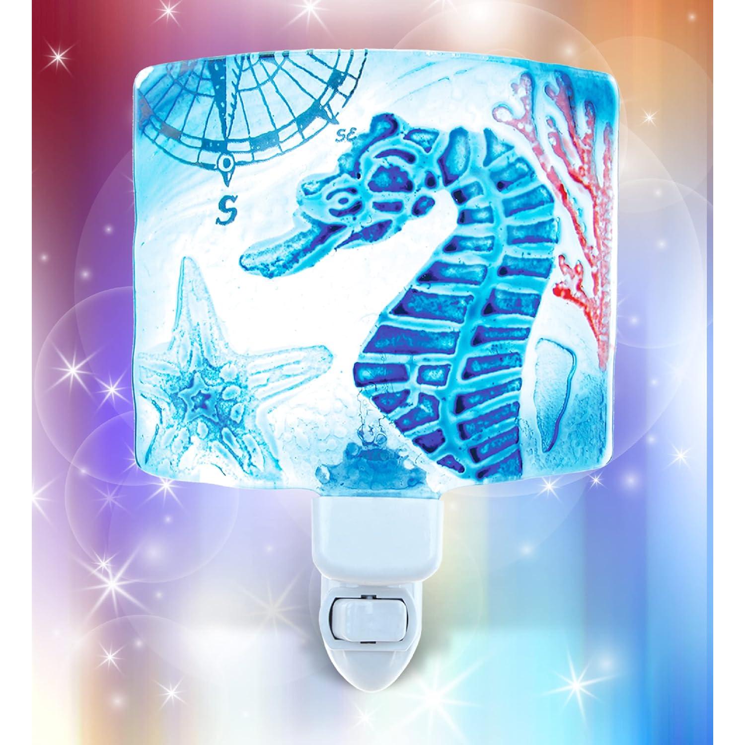 Luz Nocturna Enchufable Caballito de Mar Puzzled 15.2 cm