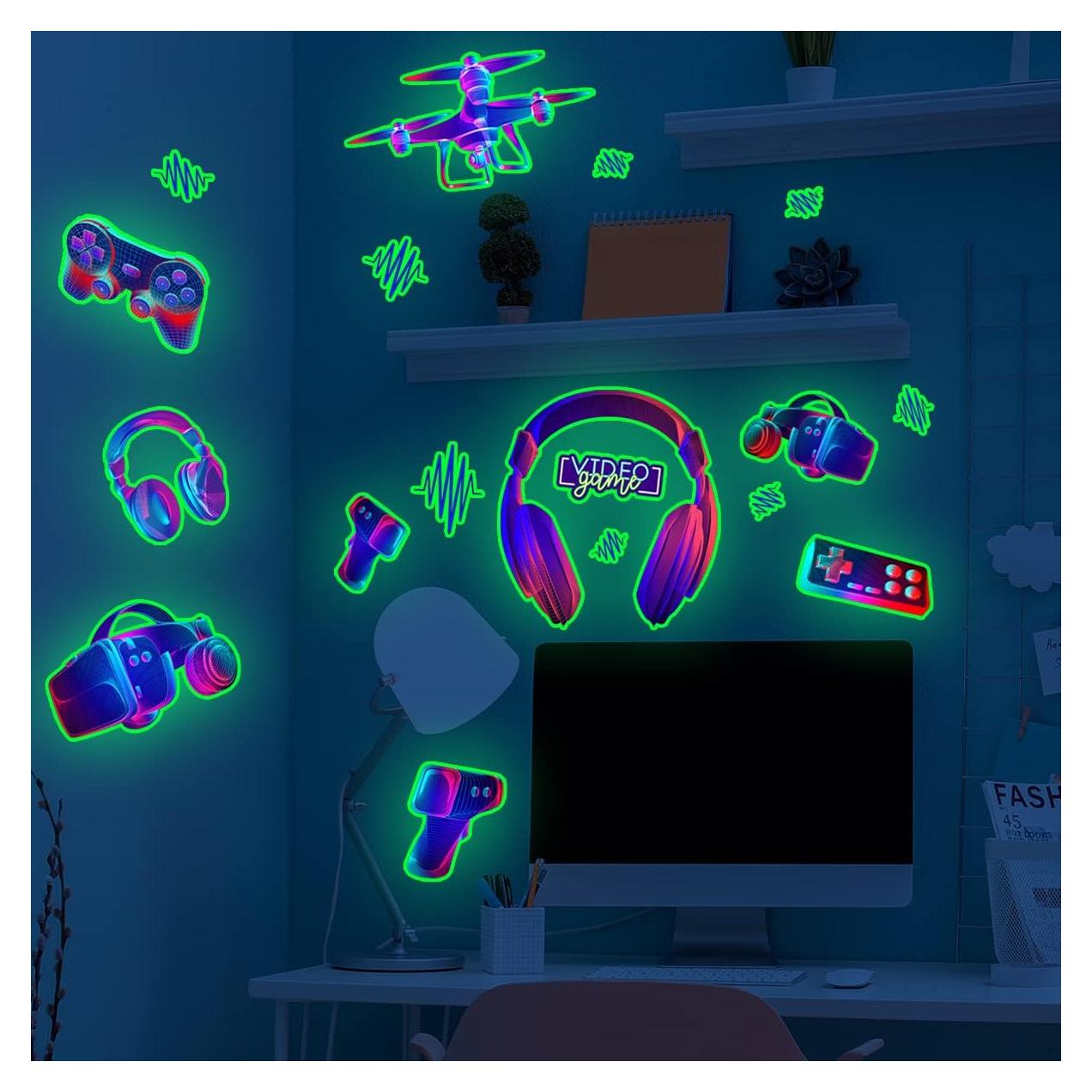 Calcomanías de Pared Prabahdak Brillan en la Oscuridad 54.8x49.8cm