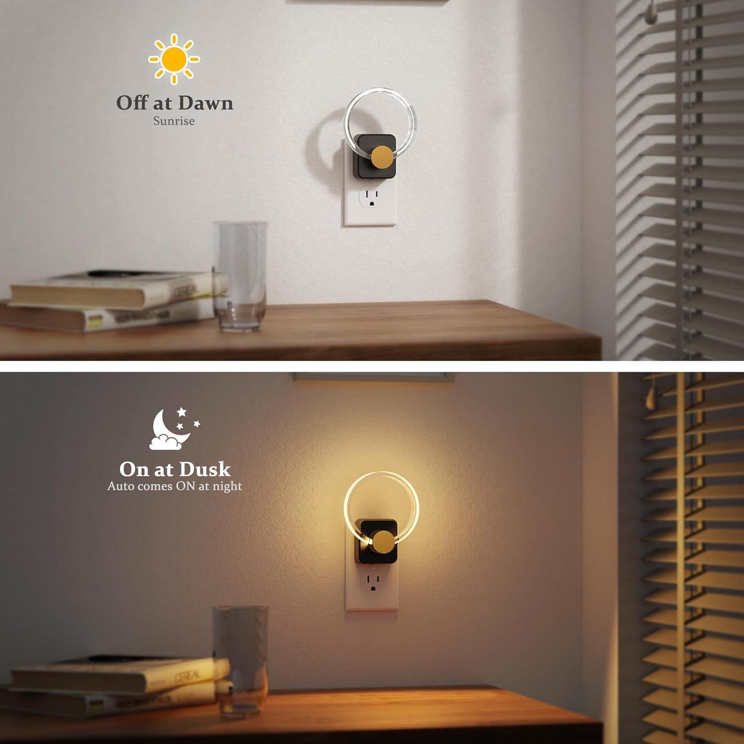 Luz Nocturna RGB JandCase con Sensor de Luz y Brillo Ajustable