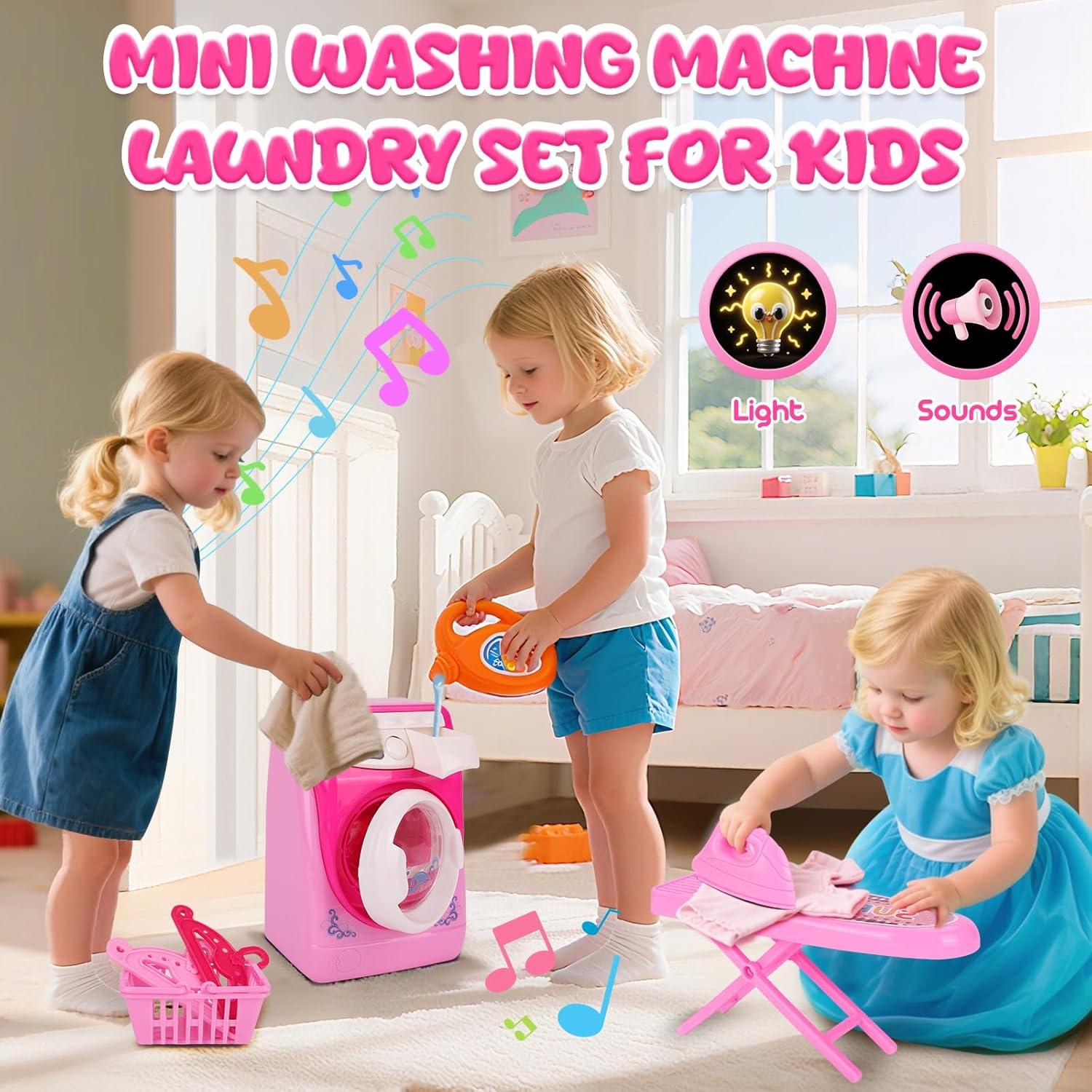 Juego de Limpieza Greyghost para Niños - Lavadora y Aspiradora