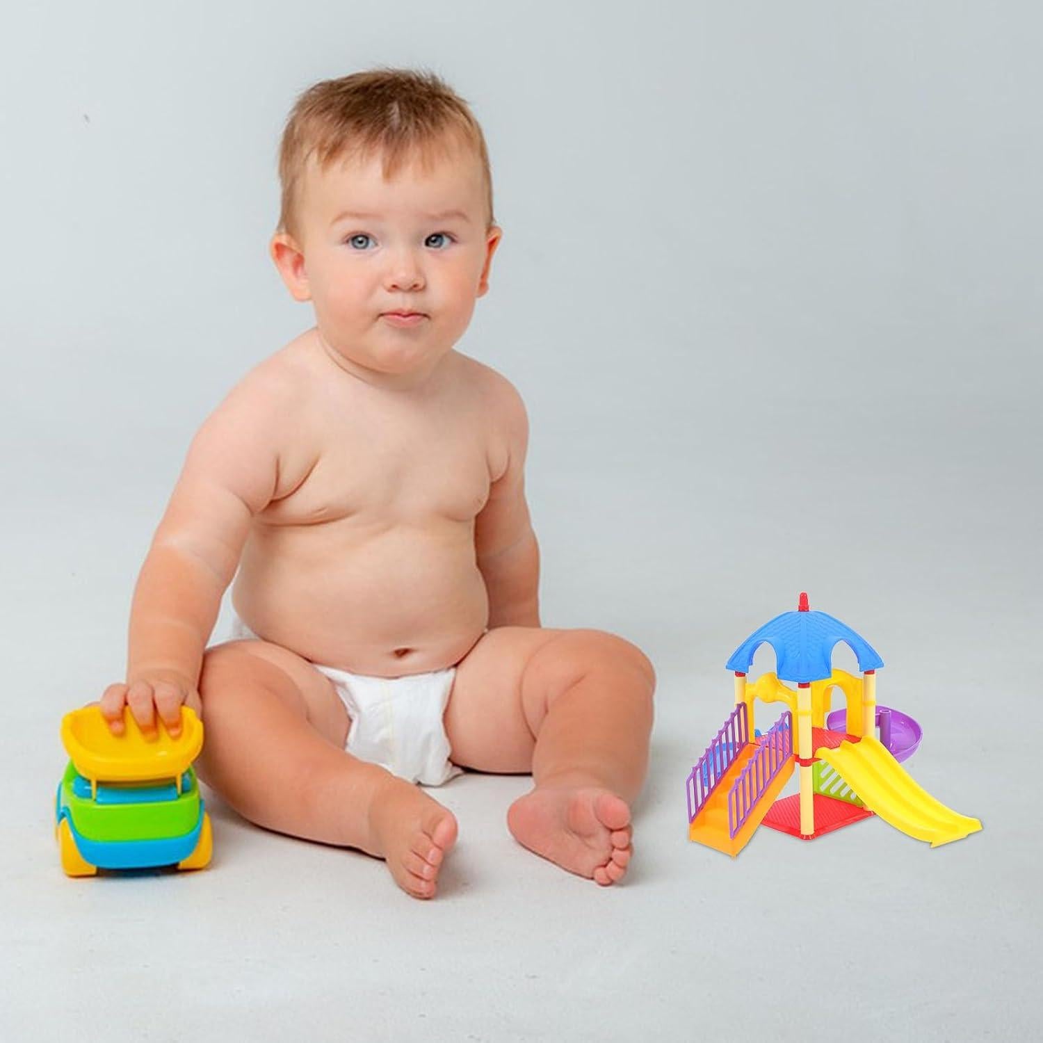 Juego de Casa de Muñecas Toyvian Parque Infantil Miniatura