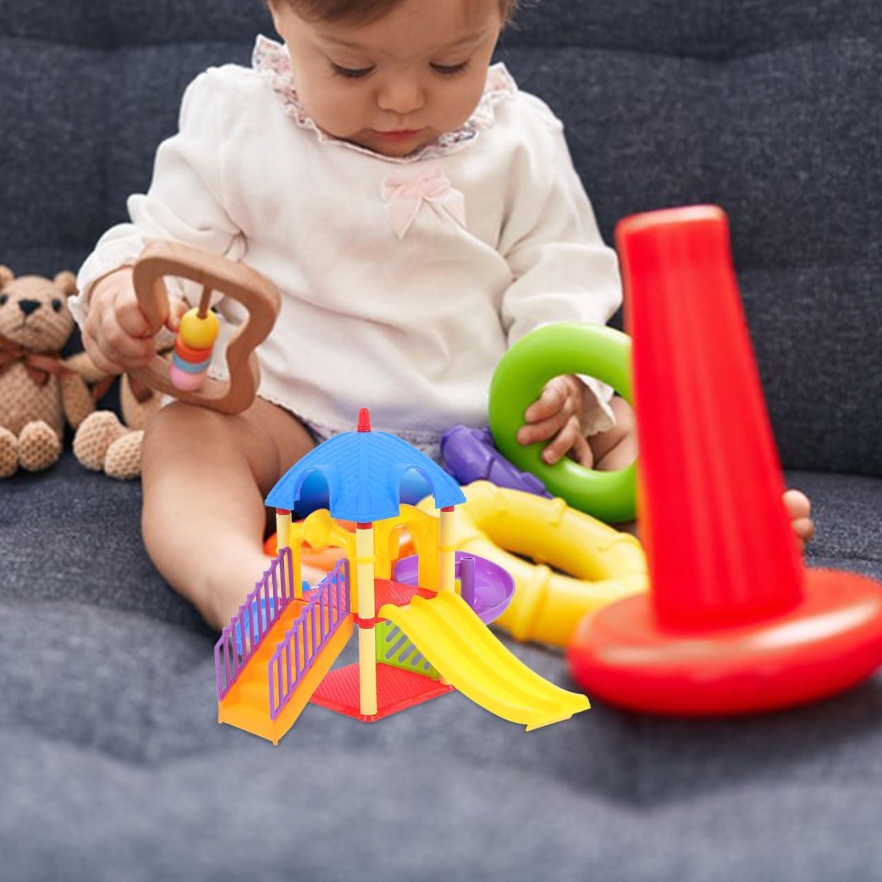 Juego de Casa de Muñecas Toyvian Parque Infantil Miniatura