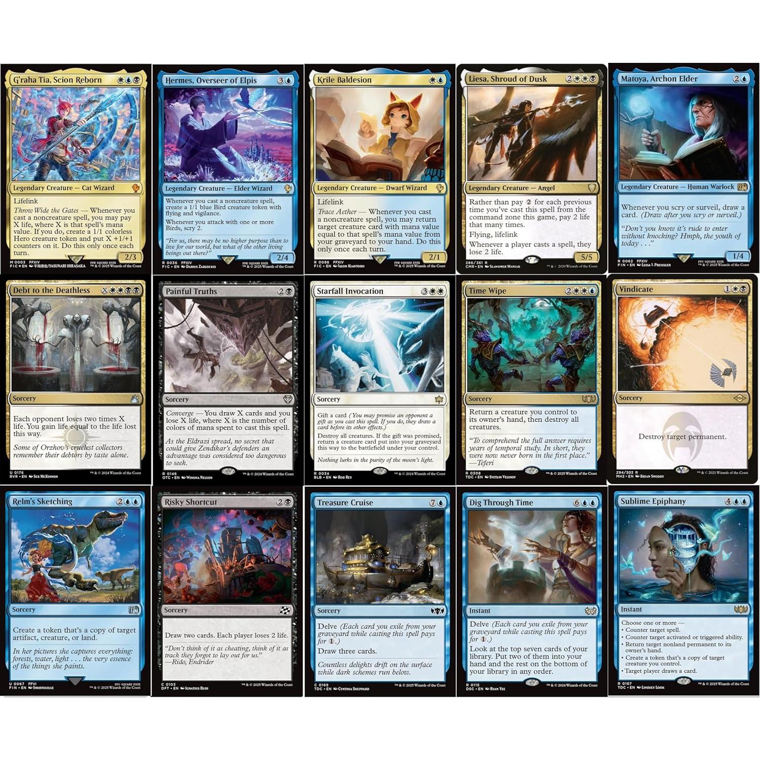 Deck Commander MTG Y'shtola Drain Esper 100 Cartas - Final Fantasy