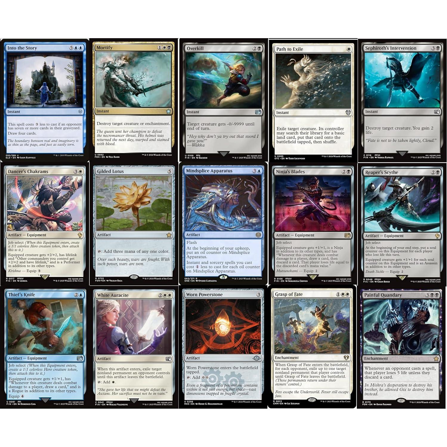 Deck Commander MTG Y'shtola Drain Esper 100 Cartas - Final Fantasy