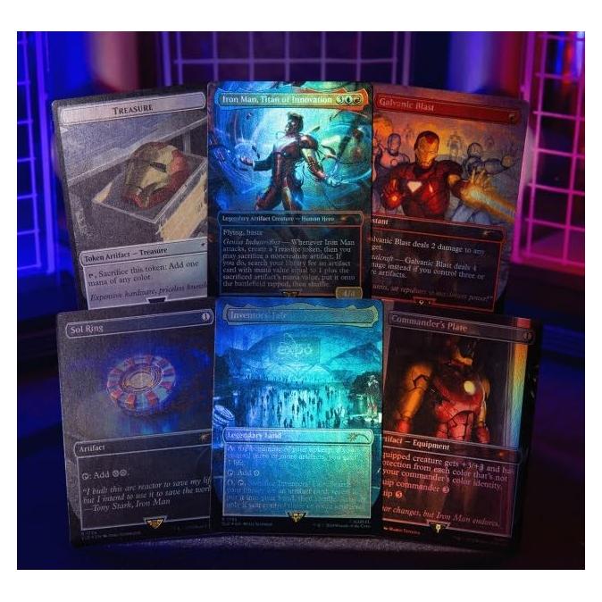 MTG Secret Lair Iron Man Marvel Foil - 5 cartas exclusivas
