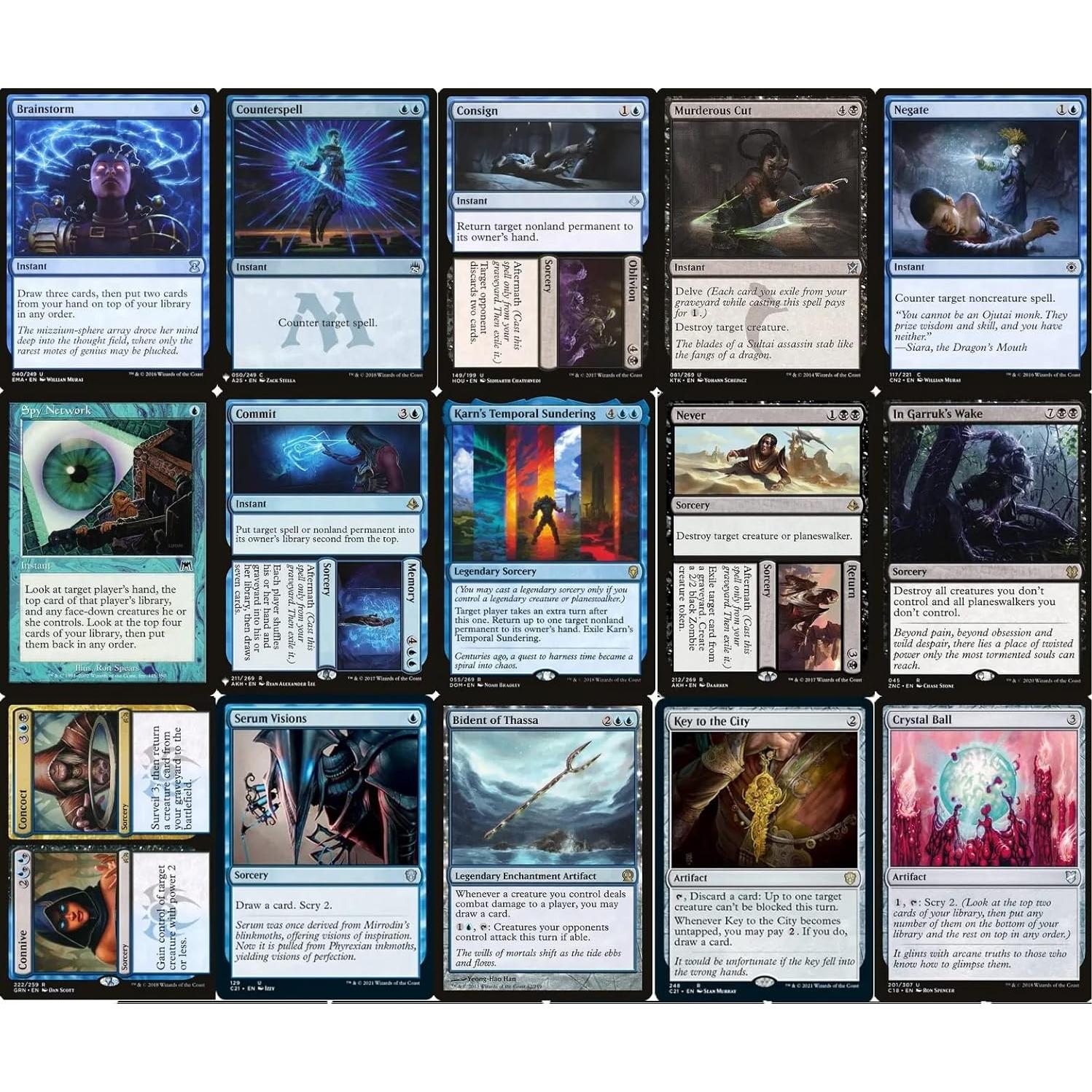 Baraja de Comandante Yuriko Dimir Azul Negro - 100 Cartas MTG