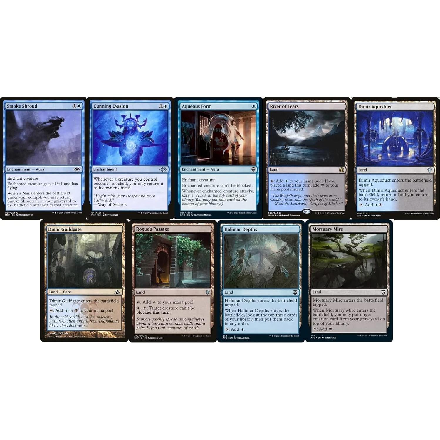 Baraja de Comandante Yuriko Dimir Azul Negro - 100 Cartas MTG