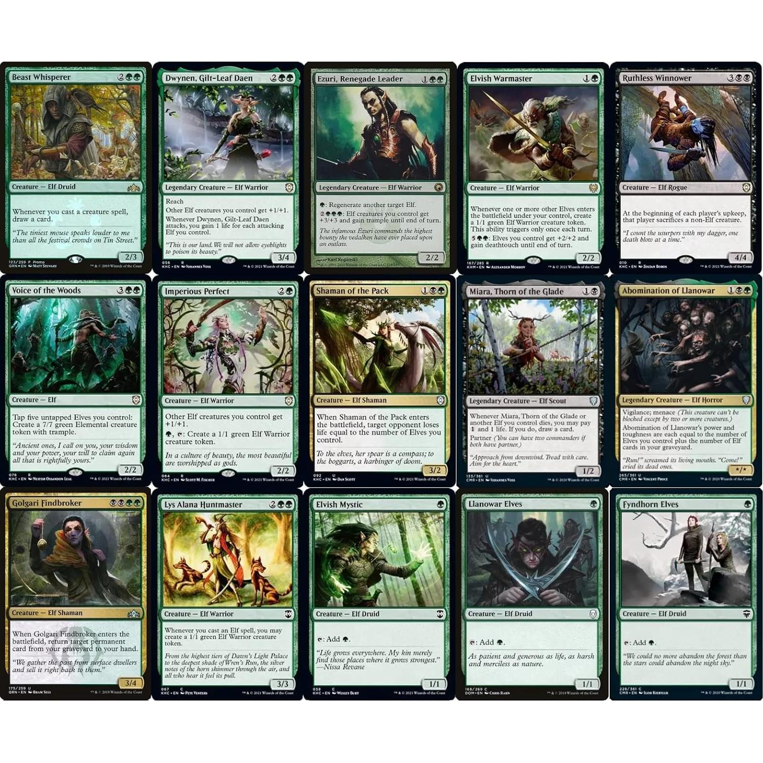 Deck Commander Elfos Golgari Lathril - 100 Cartas MTG