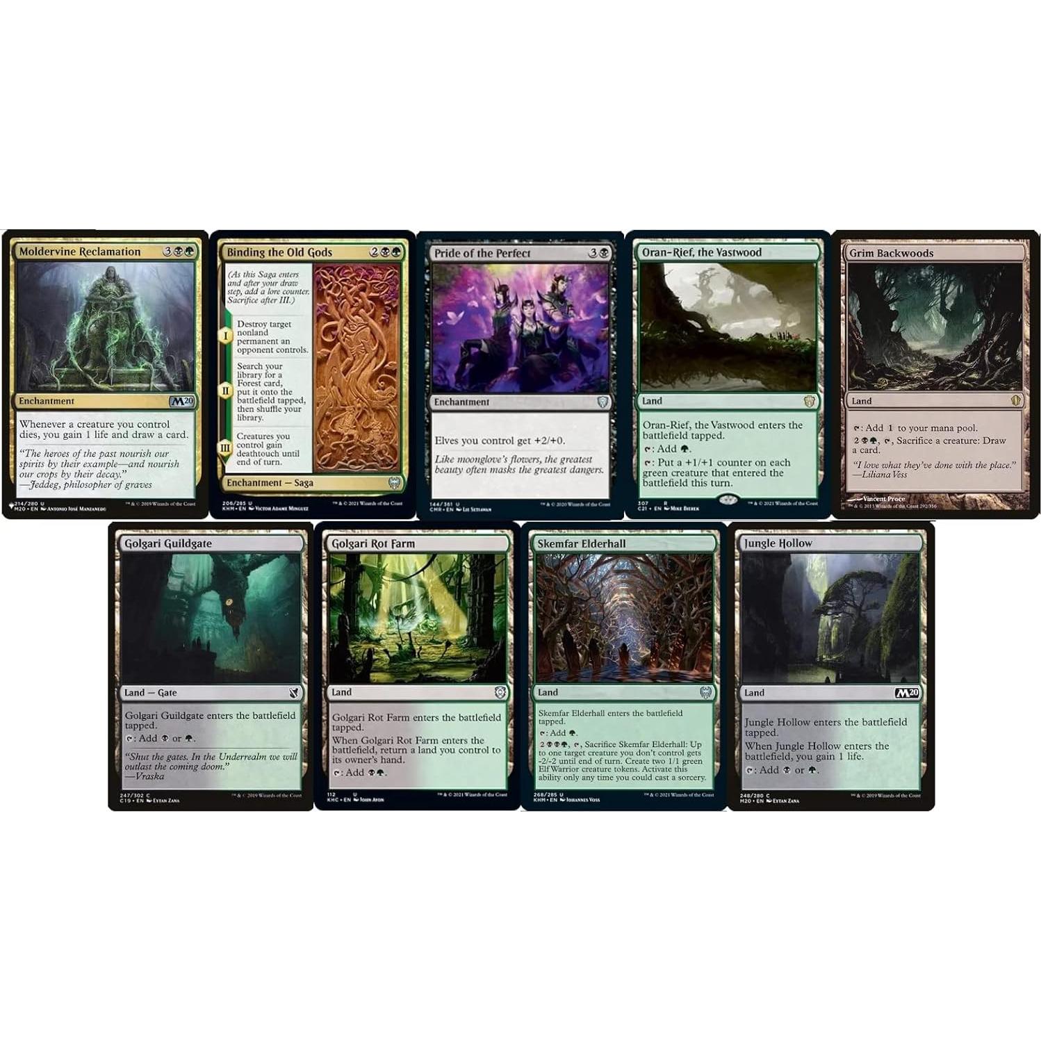 Deck Commander Elfos Golgari Lathril - 100 Cartas MTG