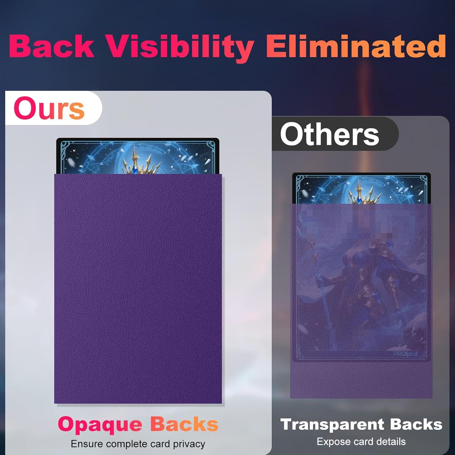 Fundas para Cartas Proijeut 200 Unidades 66x91mm Púrpura Mate