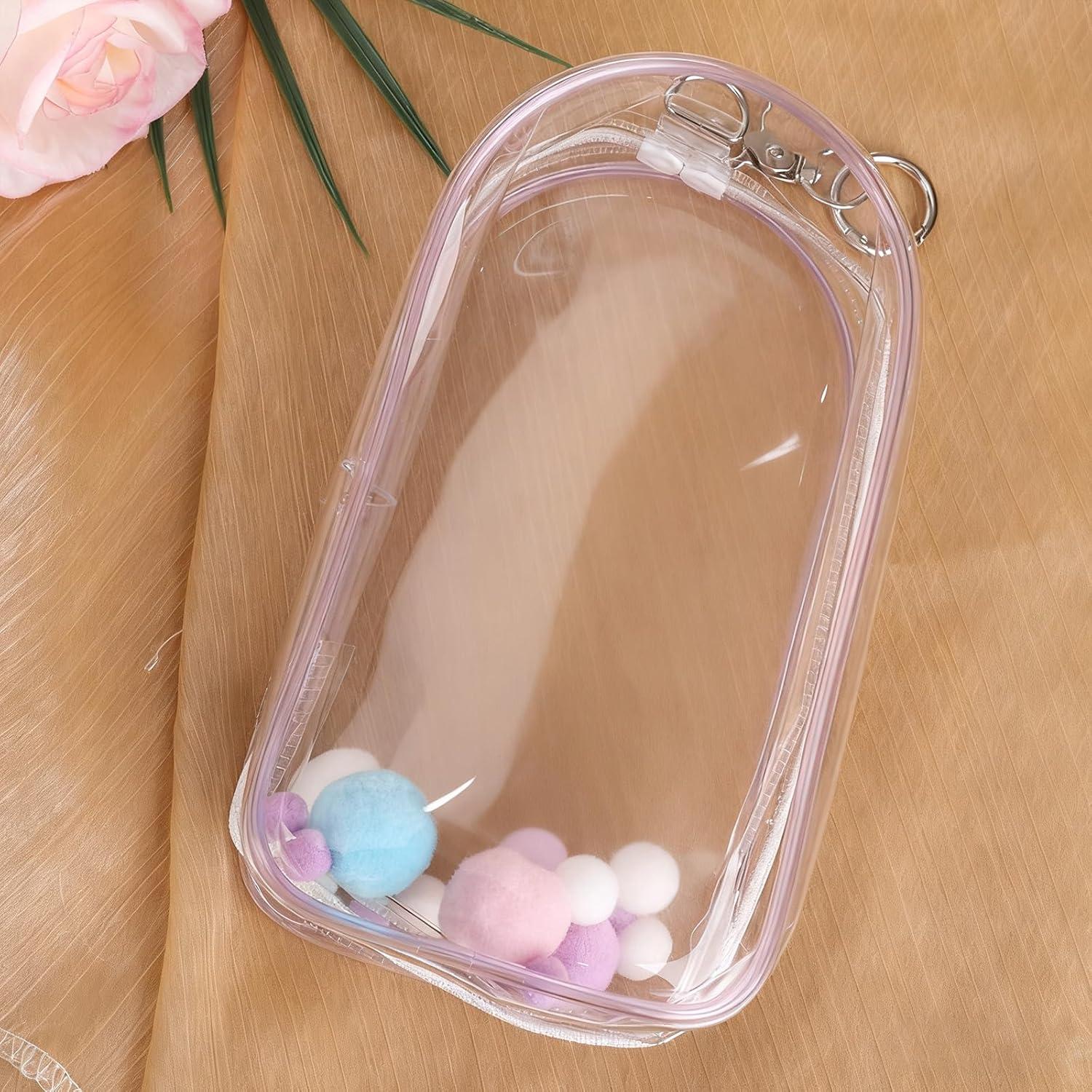 Bolsa de exhibición clara Tinoaly para muñecas Morado 19.5x10.5cm