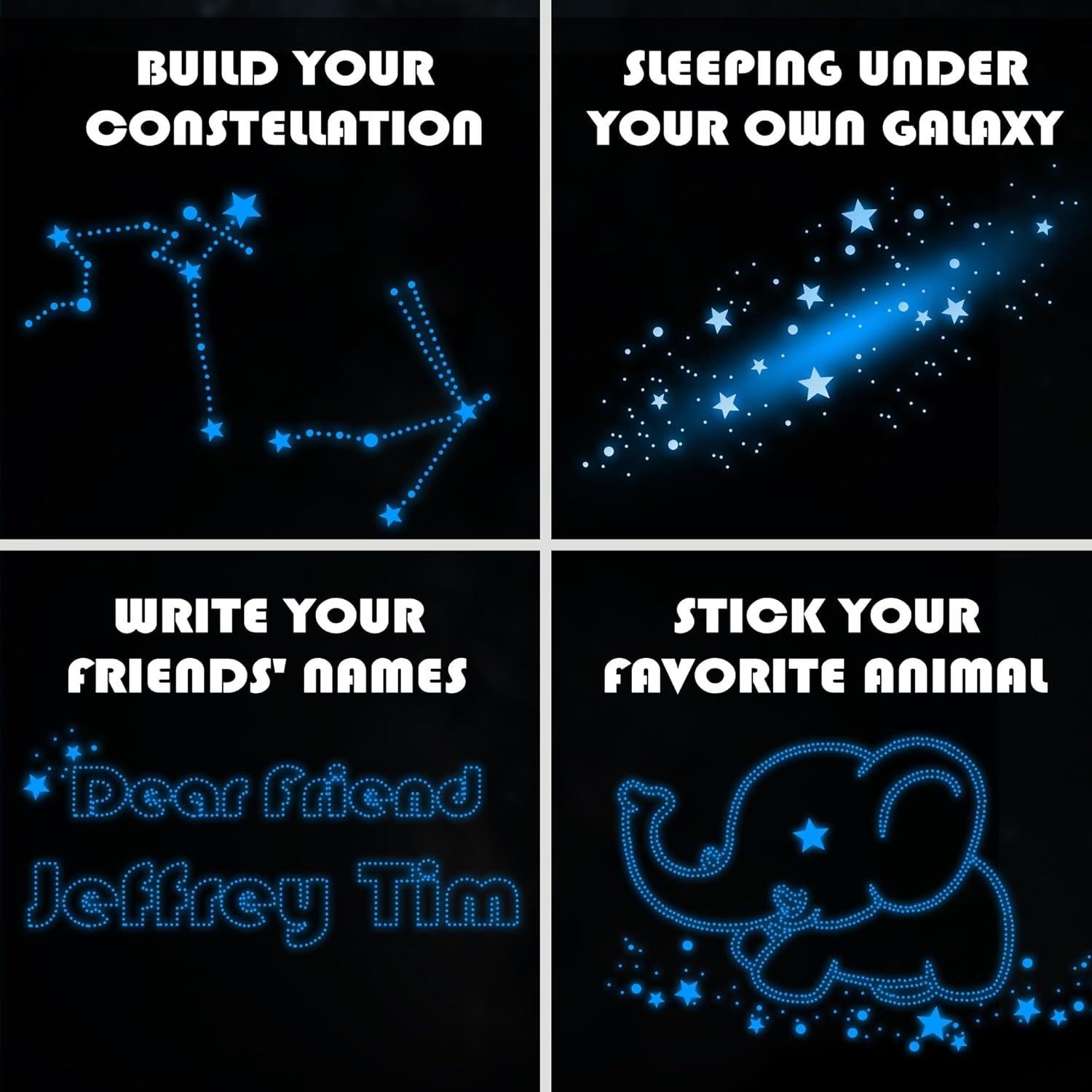 Pegatinas Brillantes en la Oscuridad Minmex - 179 Pcs