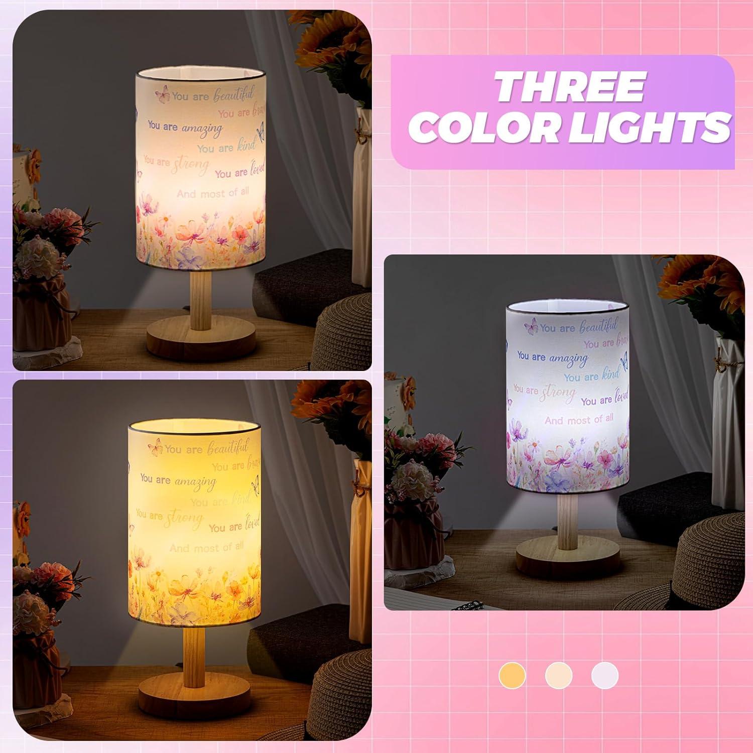 Lámpara de Mesa Inspiracional Tujoe 21x15 cm Morada