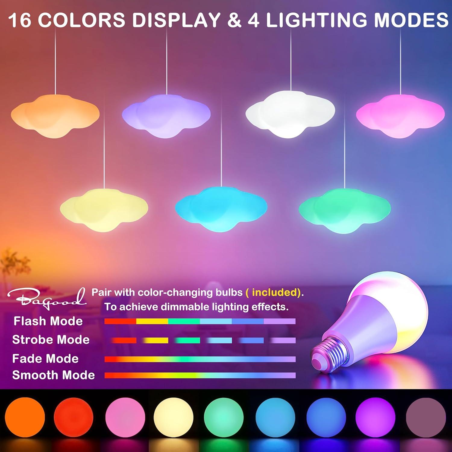 Lámpara Colgante Infantil LED RGB Bagood 55.88x25.4cm