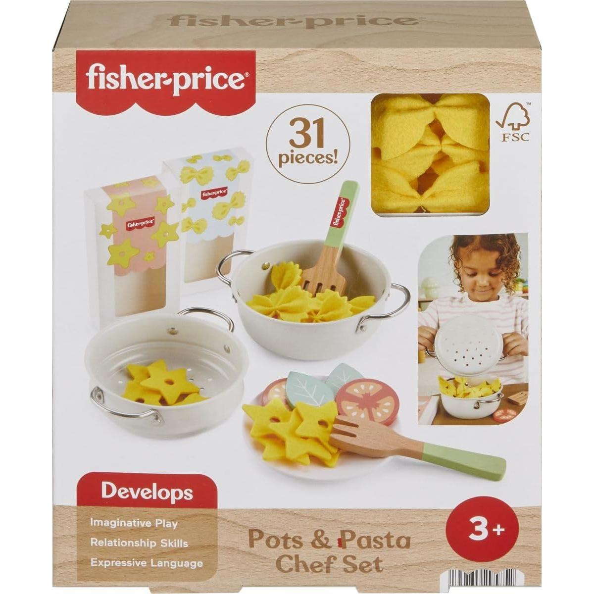 Juego de Cocina de Madera Fisher-Price Chef de Pasta 31 Piezas