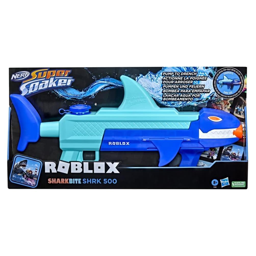 Blaster de Agua Nerf Super Soaker Roblox Sharkbite SHRK 500