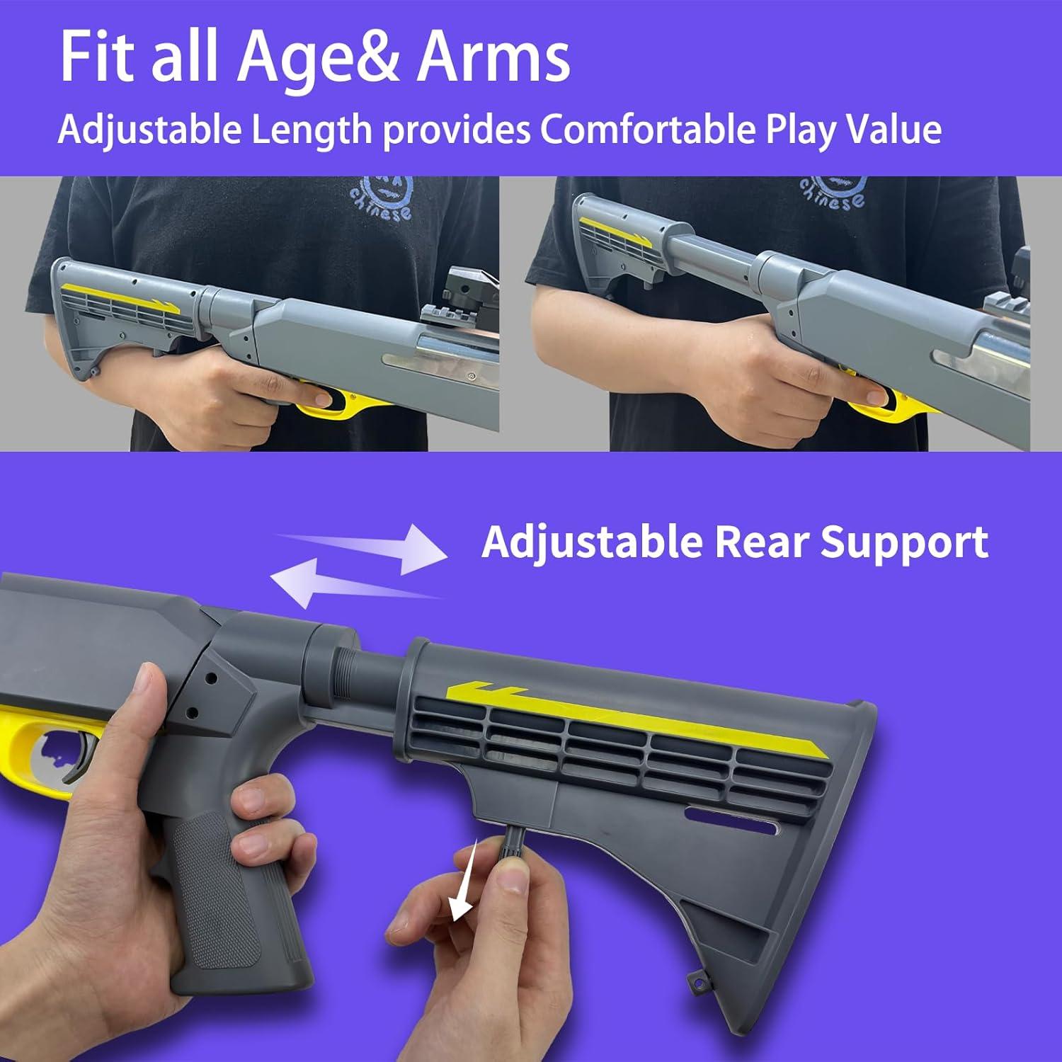 Pistola de Juguete AGM MASTECH 71 cm con 40 Dardos Blandos