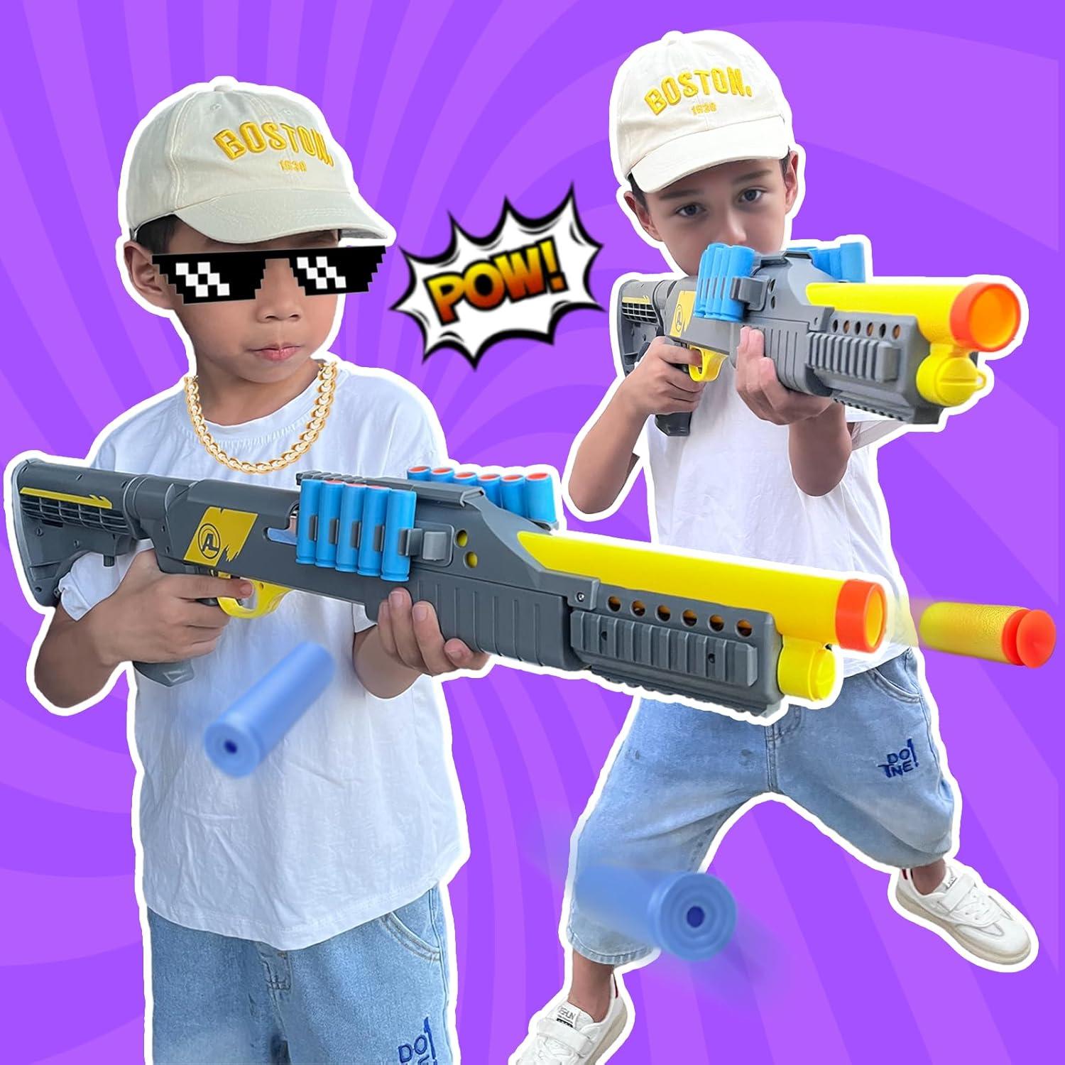 Pistola de Juguete AGM MASTECH 71 cm con 40 Dardos Blandos