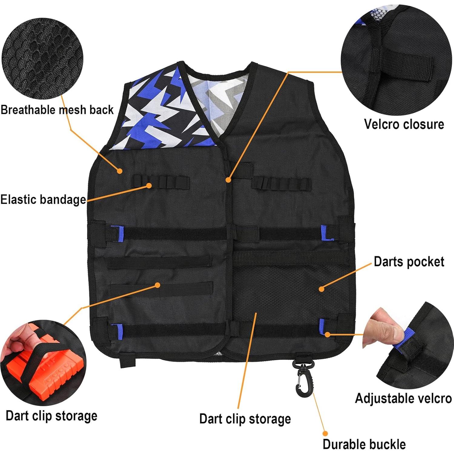 Kit Chaleco Táctico Nerf LUUFAN con Dardos y Accesorios