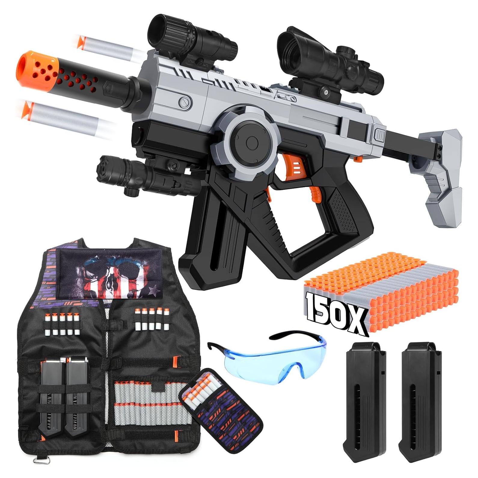 Pistola de Juguete Automática JakMean 21101 con Chaleco Táctico