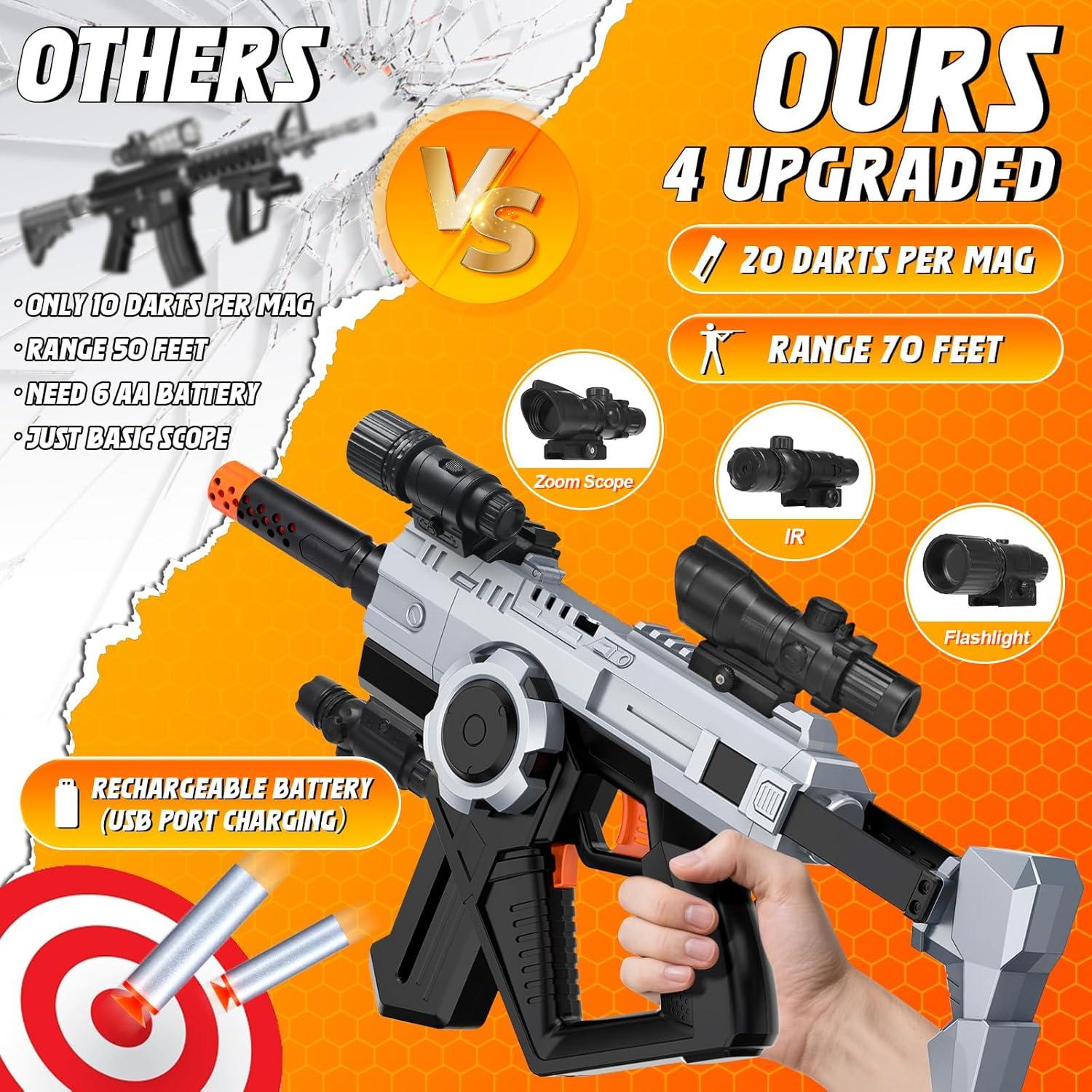 Pistola de Juguete Automática JakMean 21101 con Chaleco Táctico