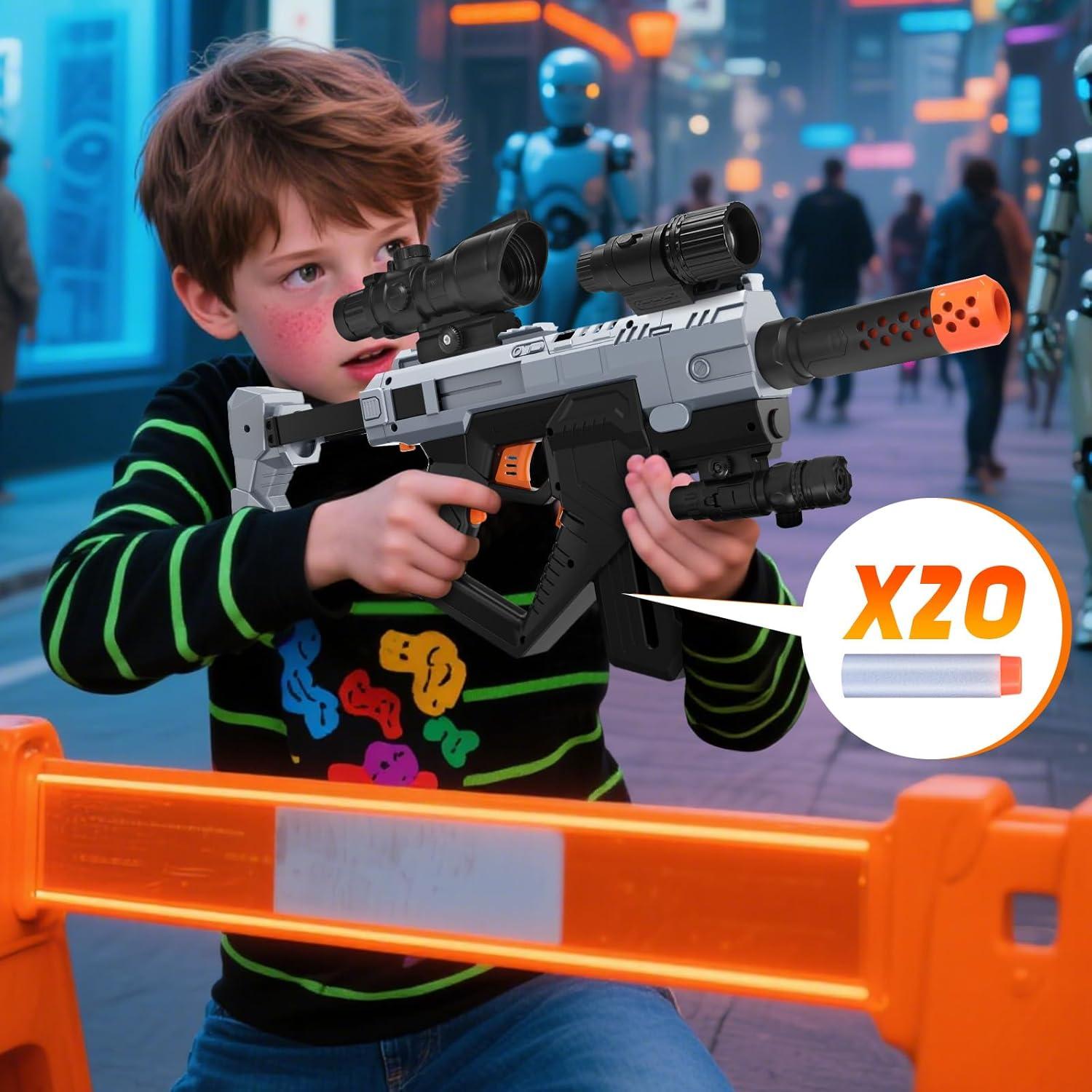 Pistola de Juguete Automática JakMean 21101 con Chaleco Táctico