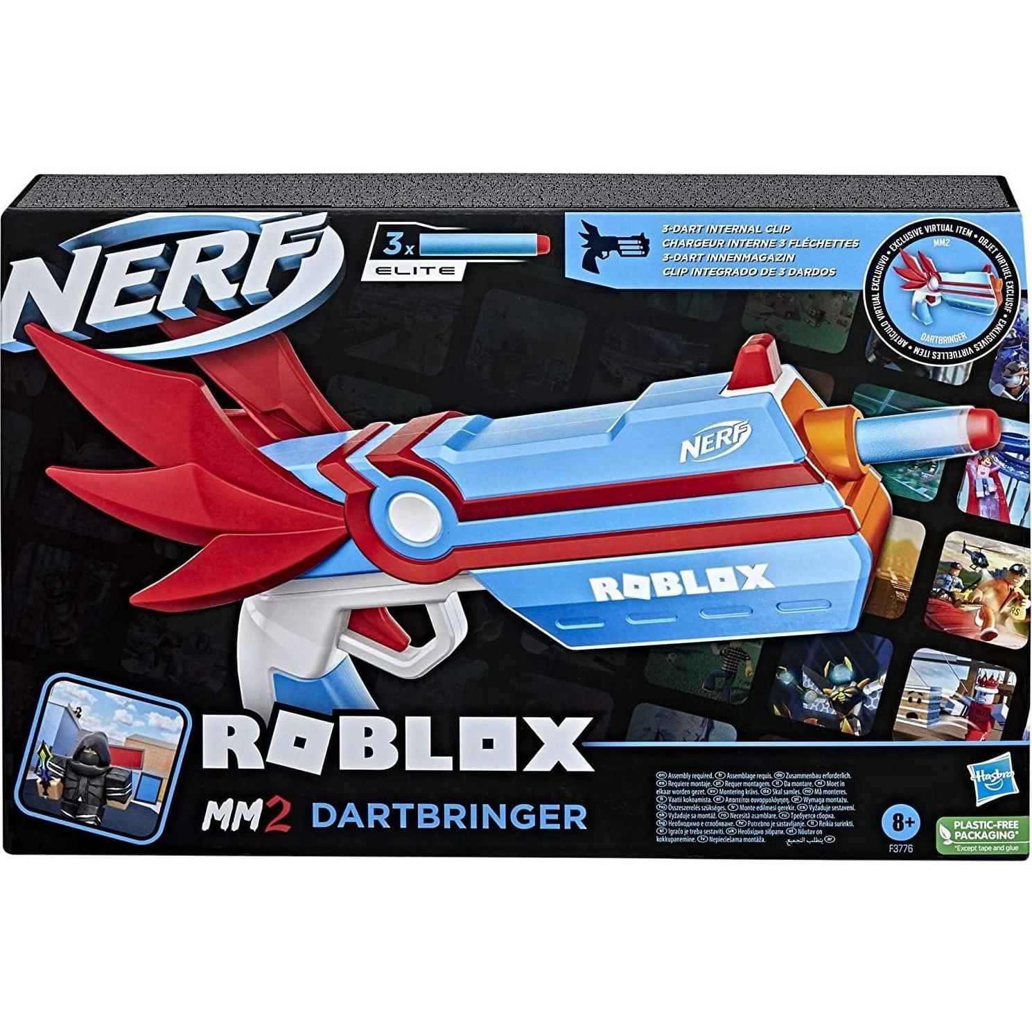 Nerf Dartbringer Roblox MM2 Hasbro 448g 30.5x6.4x20.3cm
