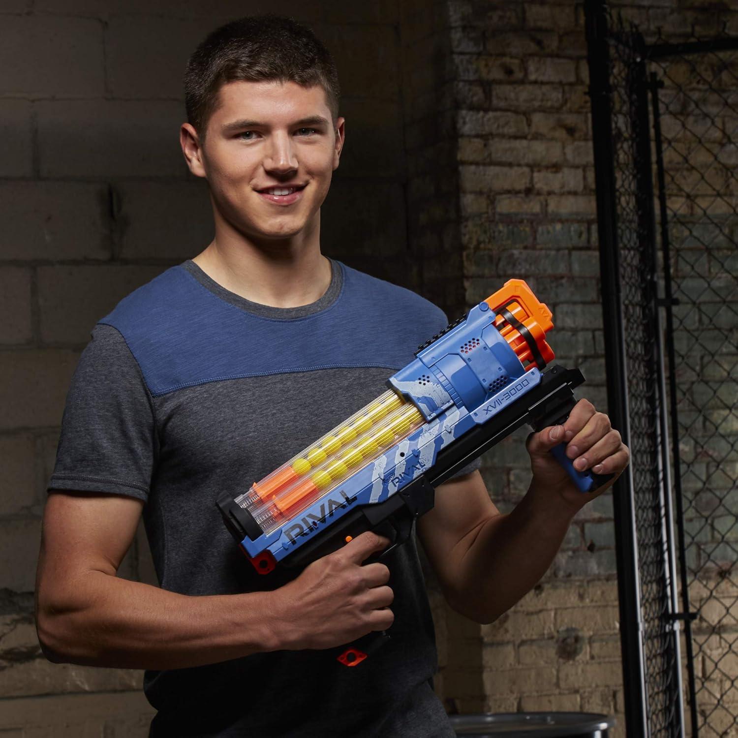 Bláster Nerf Rival Artemis XVII-3000 Azul - 30 Proyectiles
