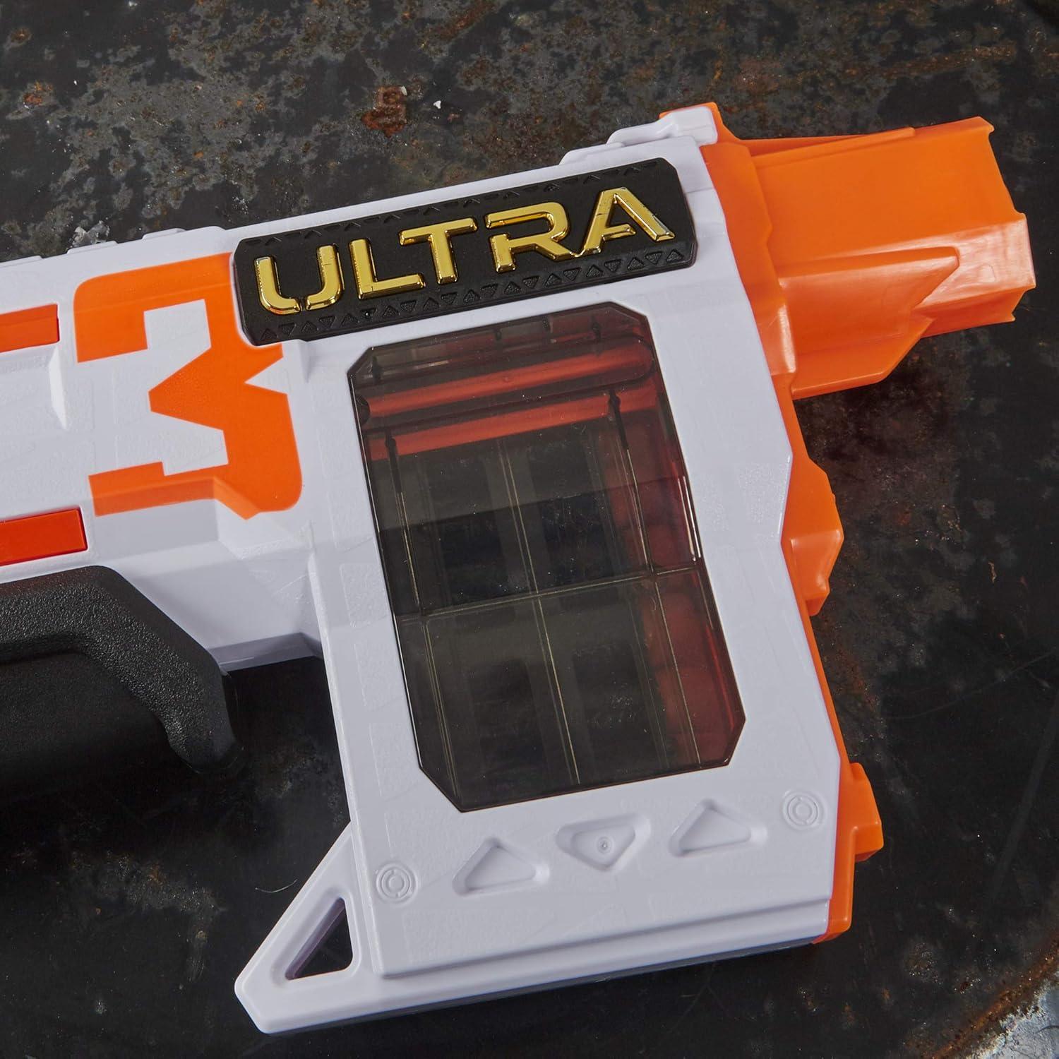 Blaster Nerf Ultra Three con 8 Dardos Ultra - Acción de Bomba