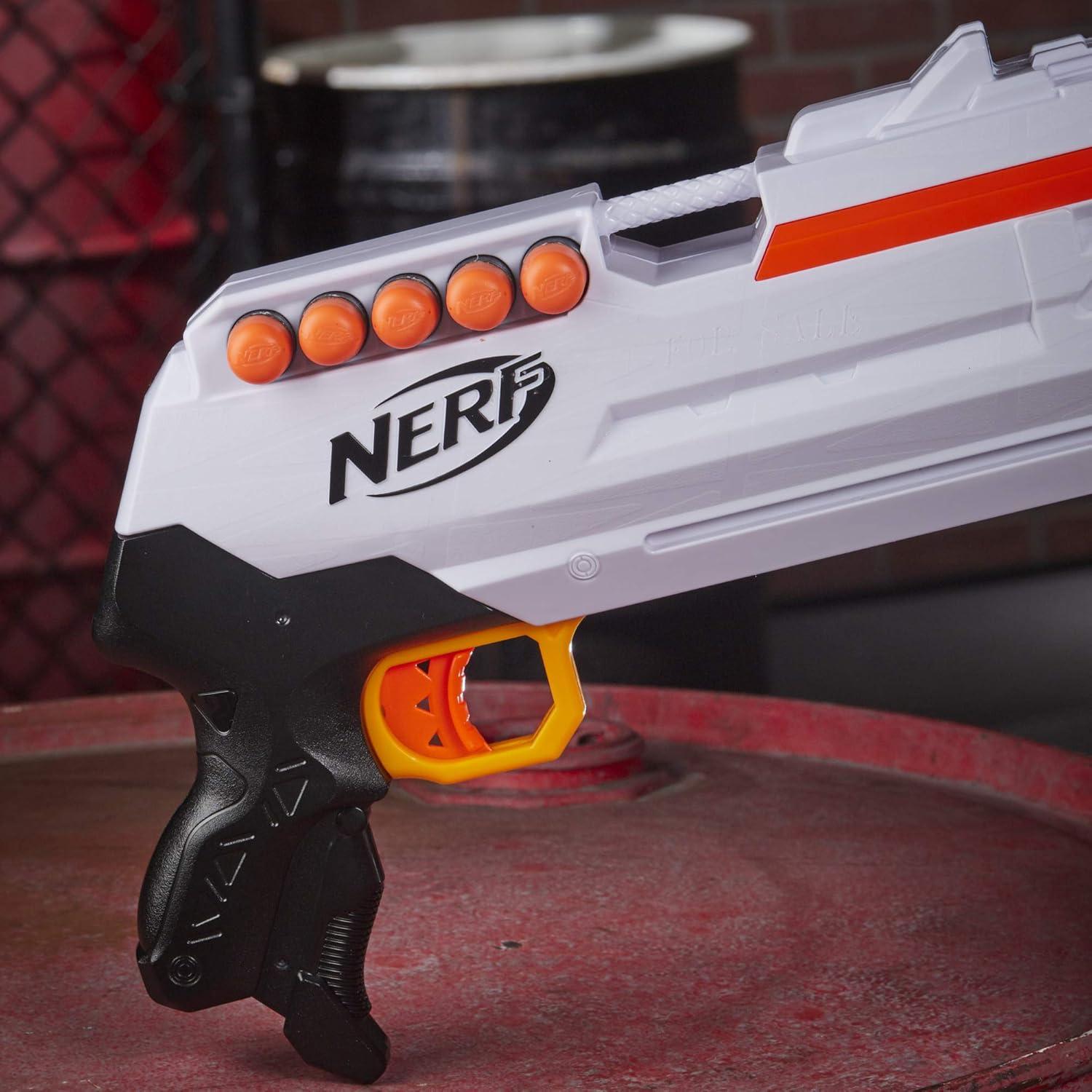 Blaster Nerf Ultra Three con 8 Dardos Ultra - Acción de Bomba