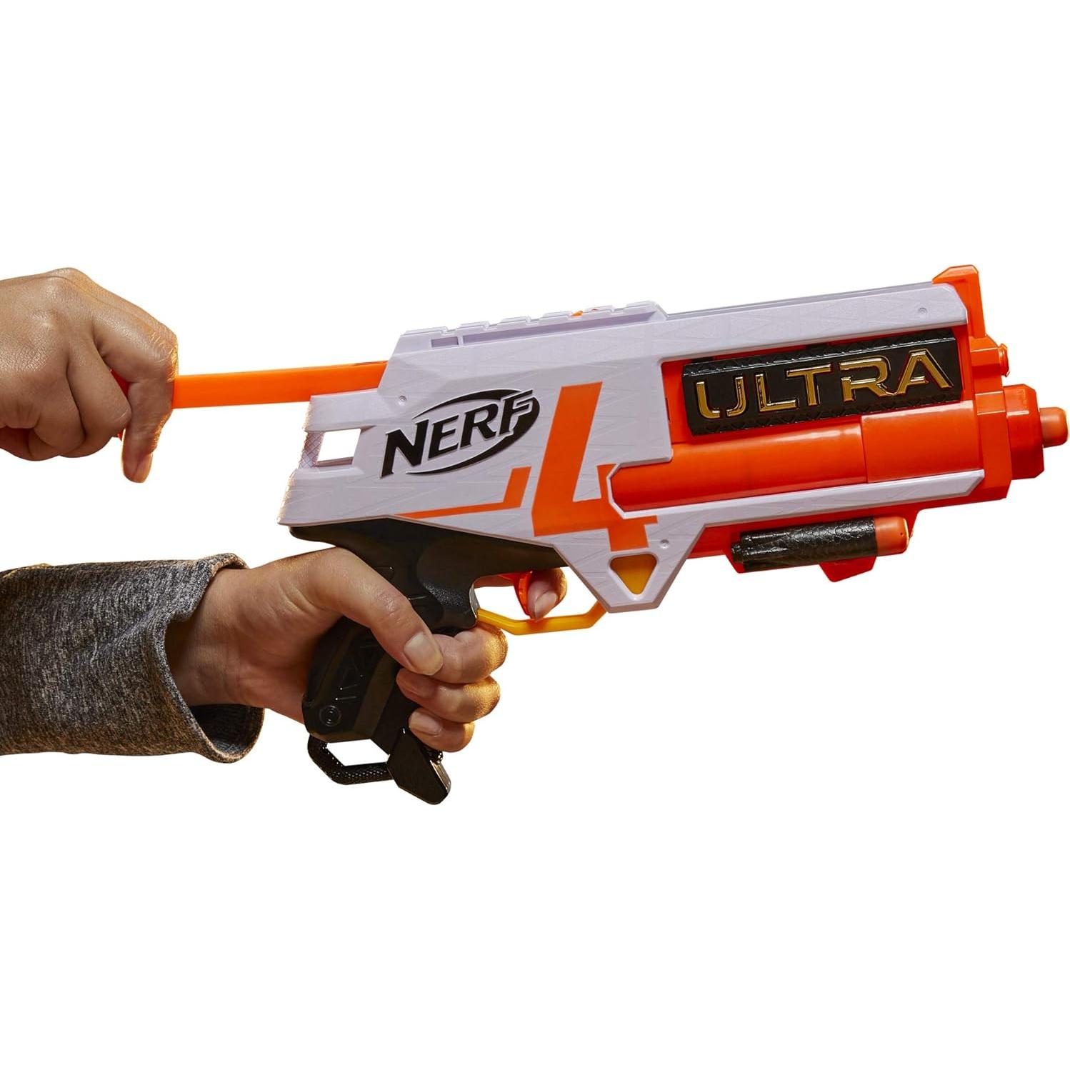 Lanzador Nerf Ultra Cuatro - 4 Dardos Ultra, 36m Alcance