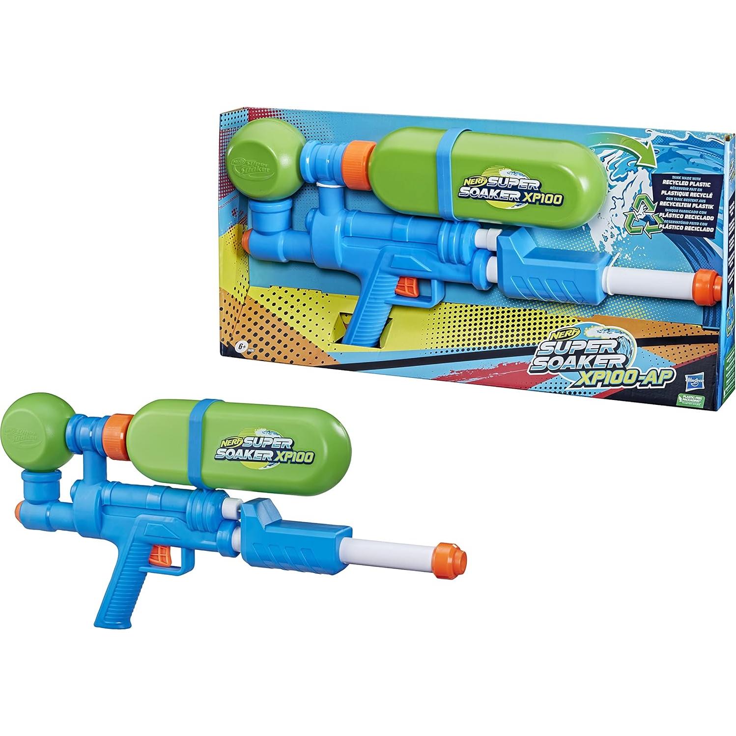 Lanzador de Agua Nerf Super Soaker XP100 - 1.26L - Retro