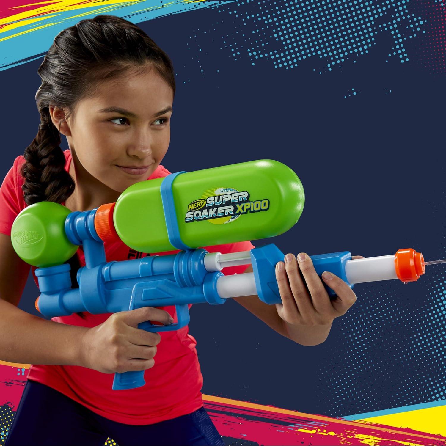 Lanzador de Agua Nerf Super Soaker XP100 - 1.26L - Retro