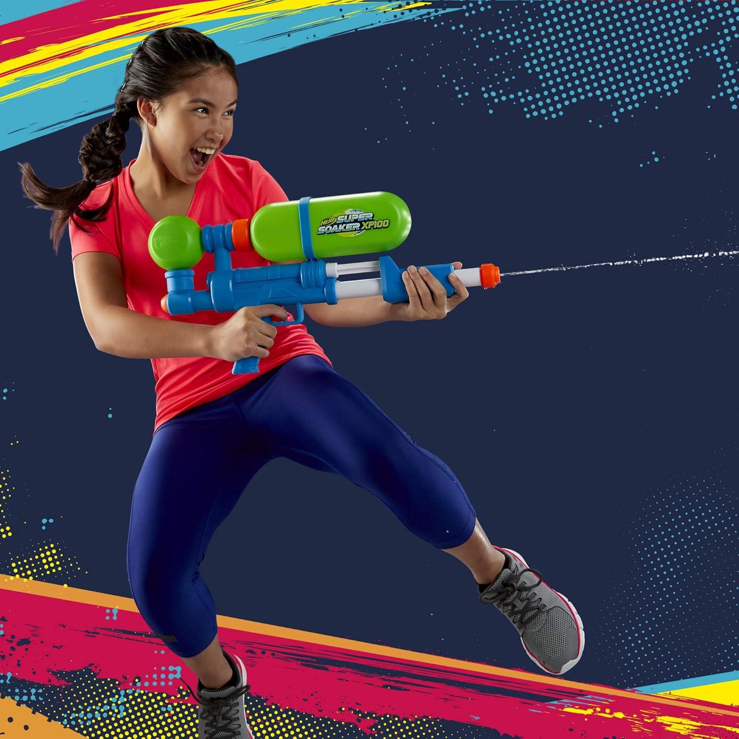 Lanzador de Agua Nerf Super Soaker XP100 - 1.26L - Retro