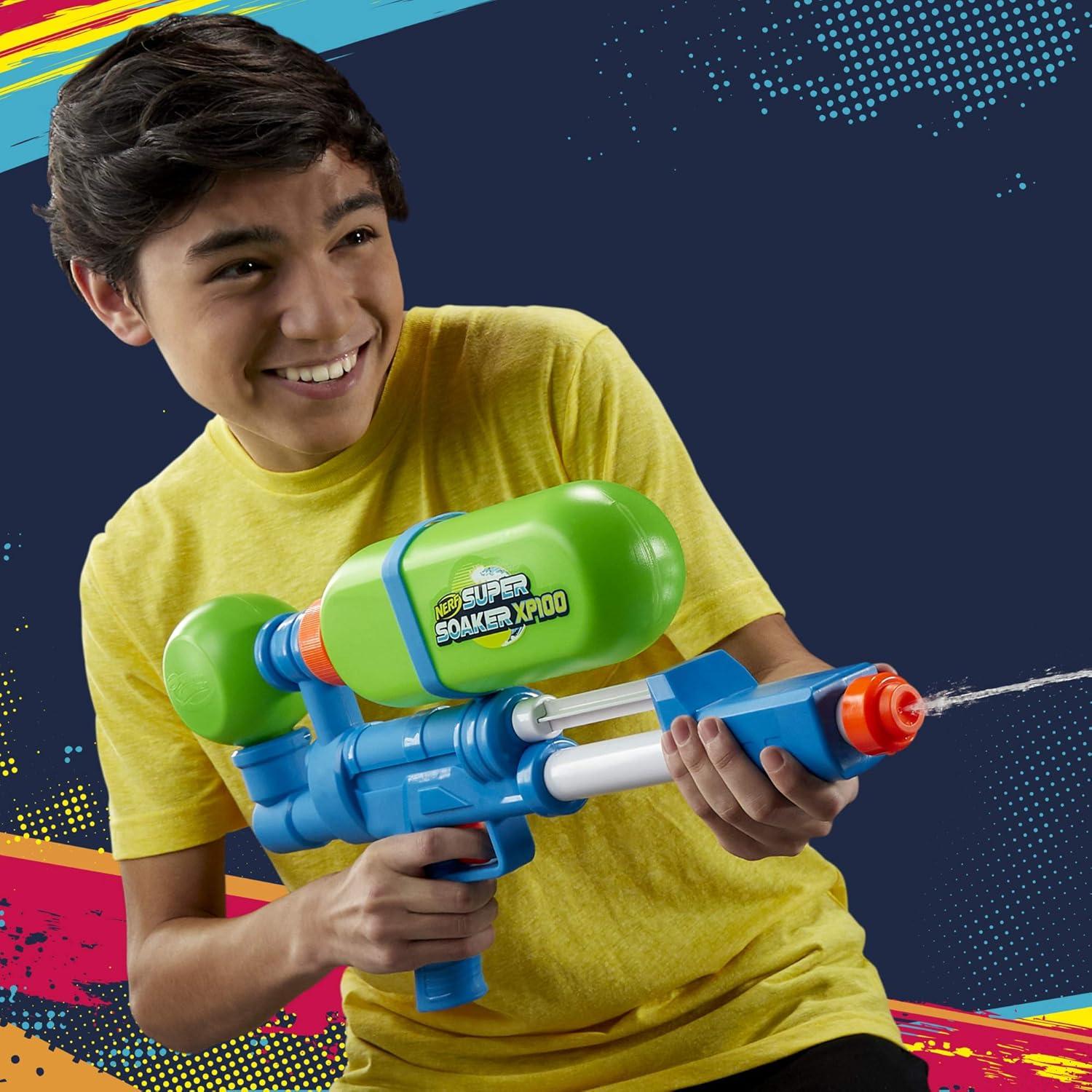 Lanzador de Agua Nerf Super Soaker XP100 - 1.26L - Retro