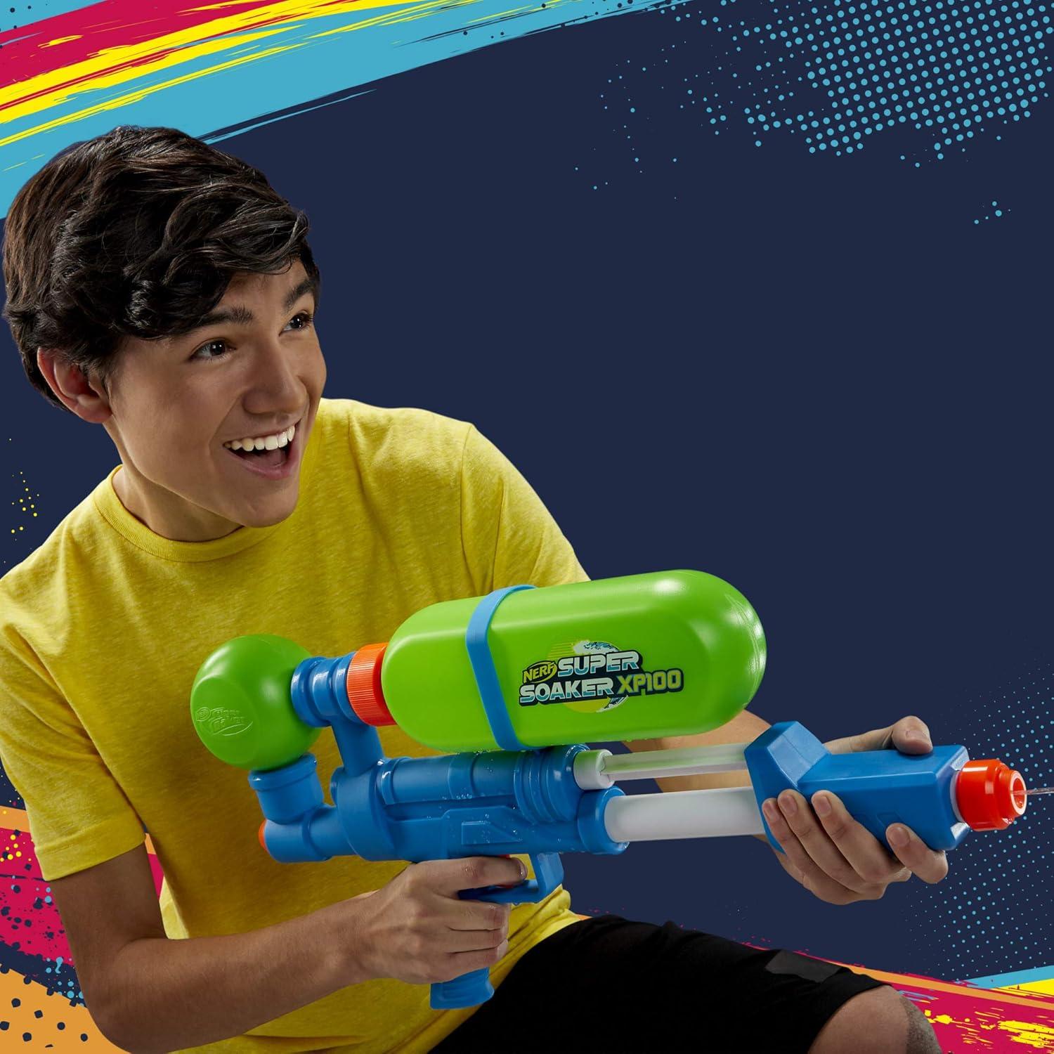 Lanzador de Agua Nerf Super Soaker XP100 - 1.26L - Retro