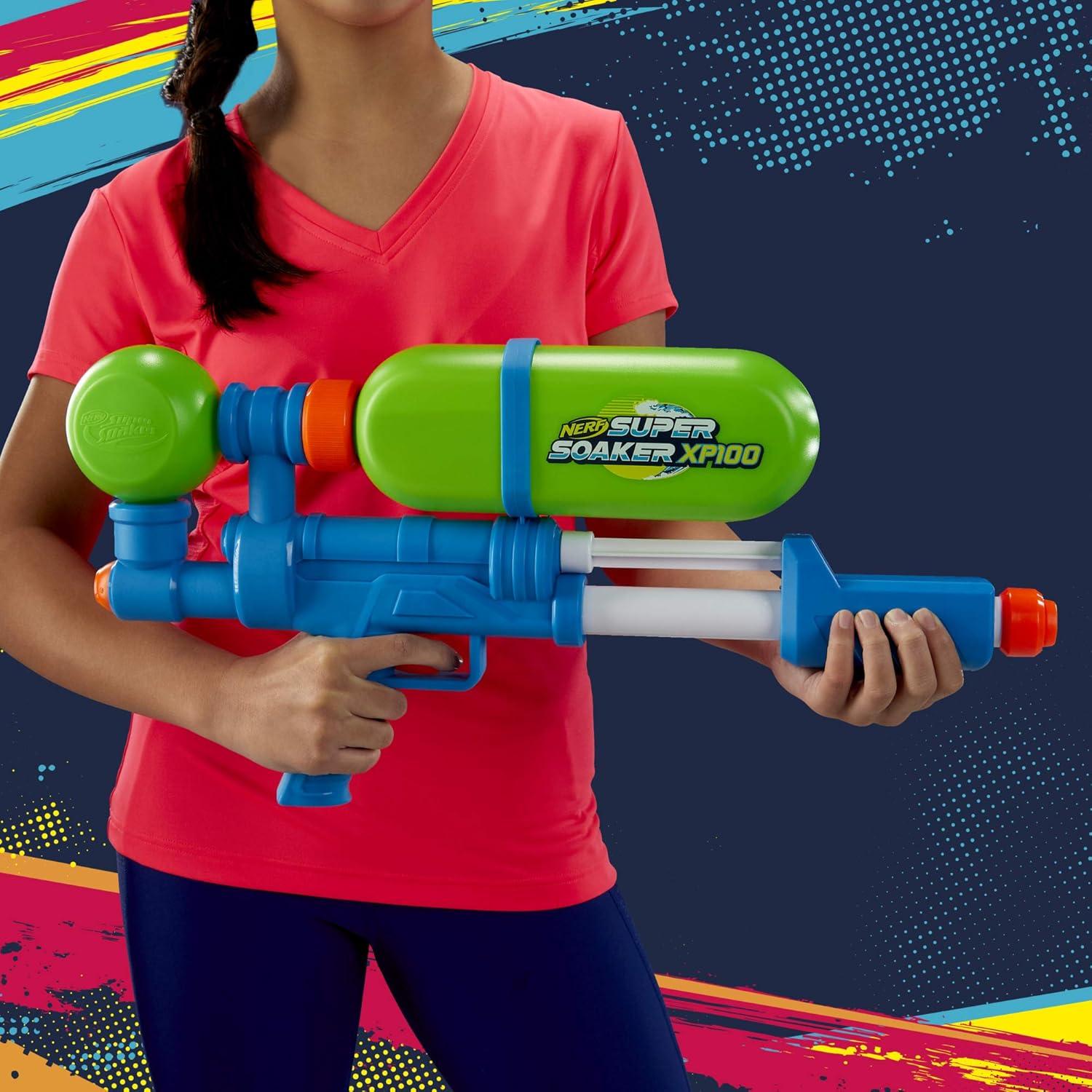 Lanzador de Agua Nerf Super Soaker XP100 - 1.26L - Retro