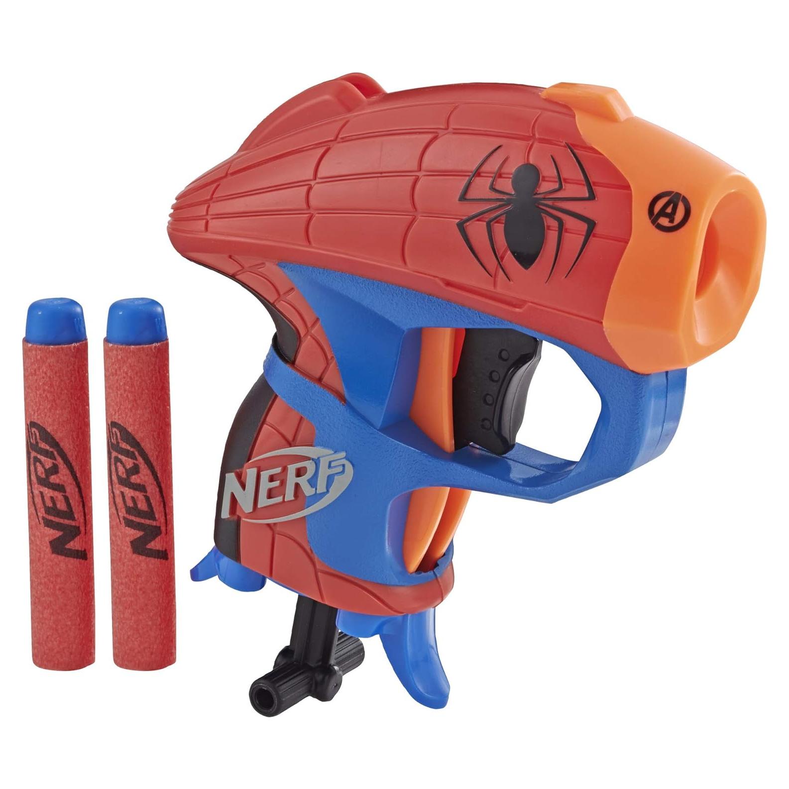 Blaster Nerf MicroShots Marvel Spider-Man con 2 dardos