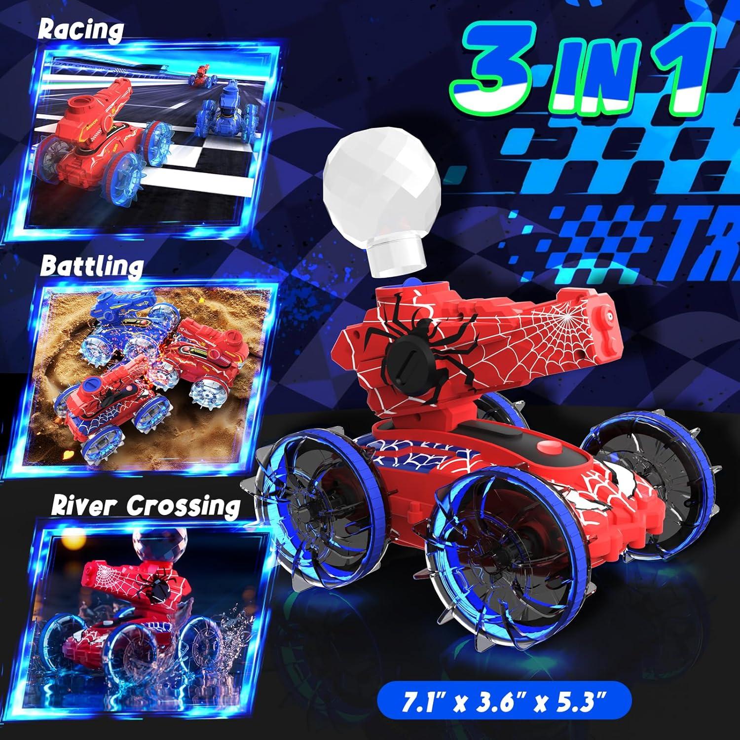 Coche RC Anfibio Motivekit MTK-89897 con Lanzador de Agua