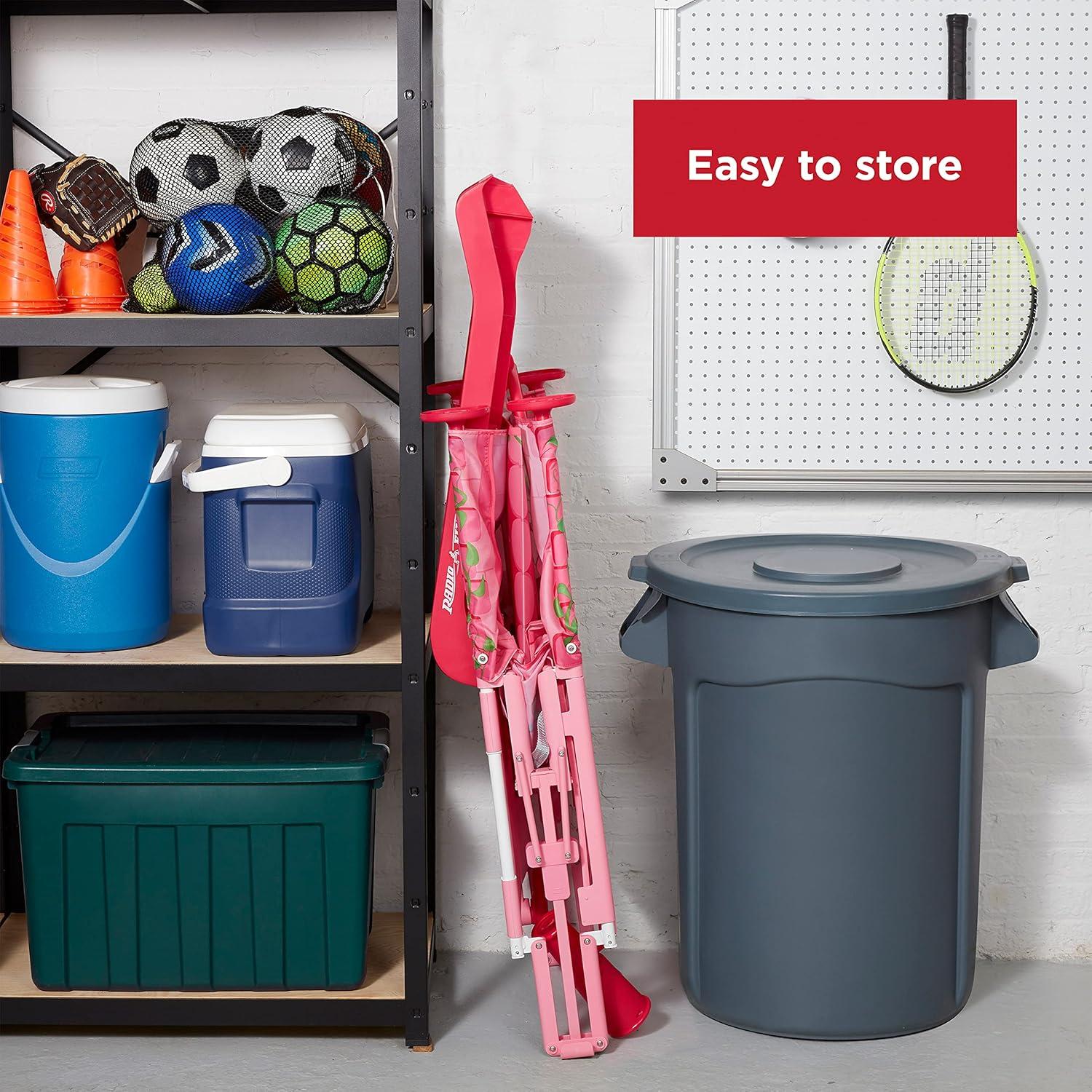 Castillo de Princesa Plegable Radio Flyer con Tobogán 147.6x62.7cm