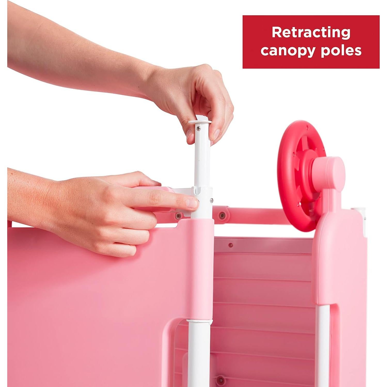 Castillo de Princesa Plegable Radio Flyer con Tobogán 147.6x62.7cm