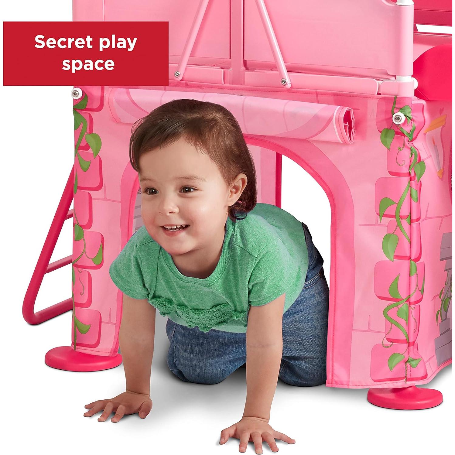 Castillo de Princesa Plegable Radio Flyer con Tobogán 147.6x62.7cm