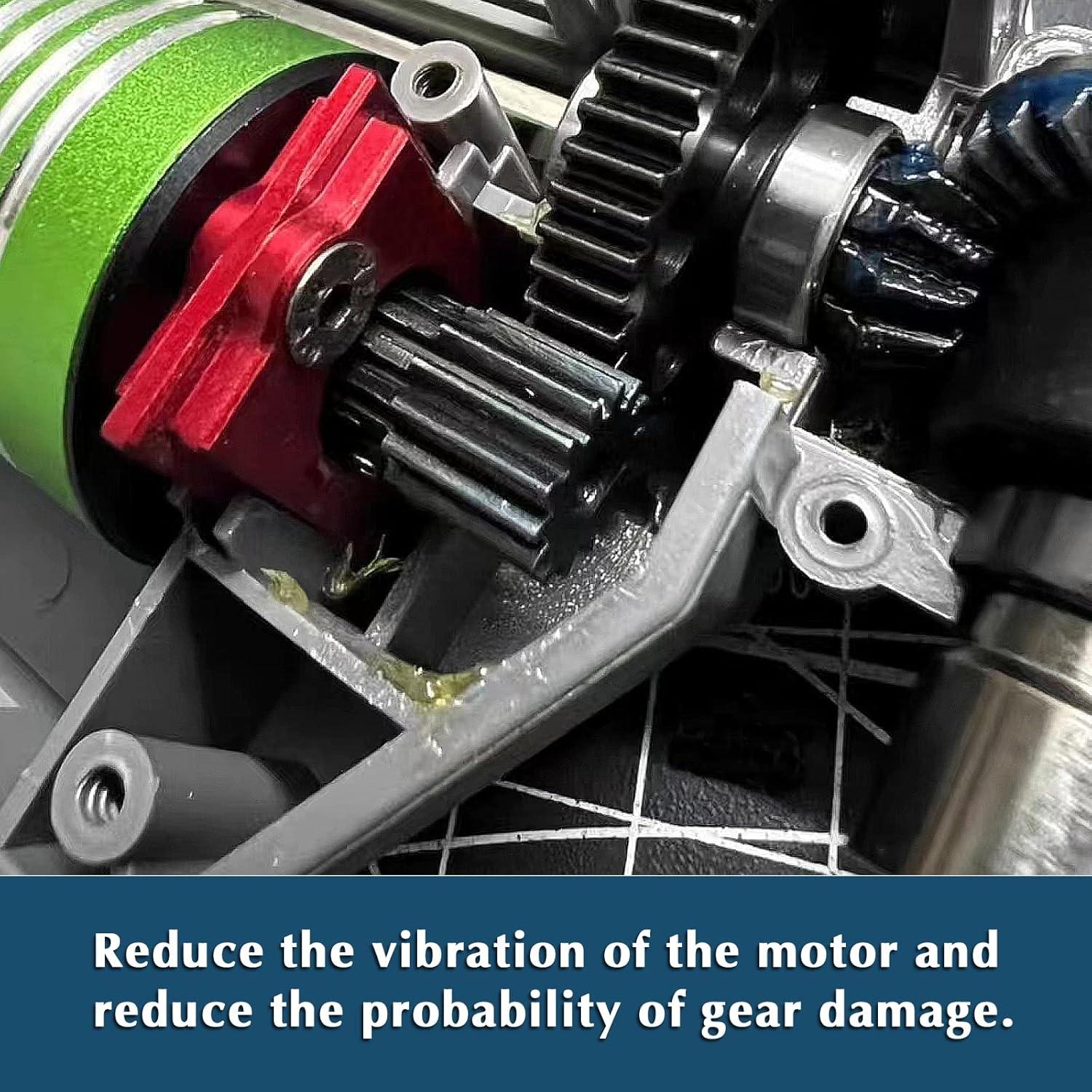 Soporte de Motor HYPER GO 1/14 1/16 Actualización 16393 Rojo