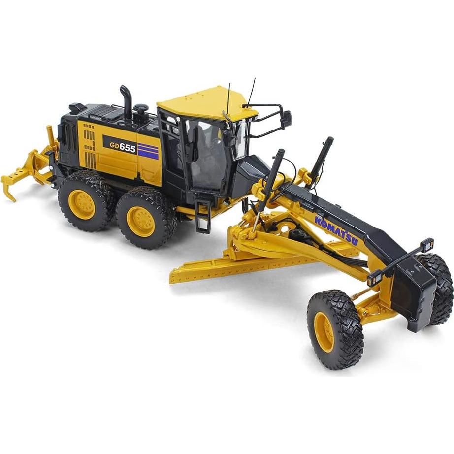 Motoniveladora Komatsu GD655-6 First Gear 1/50 con Ripper