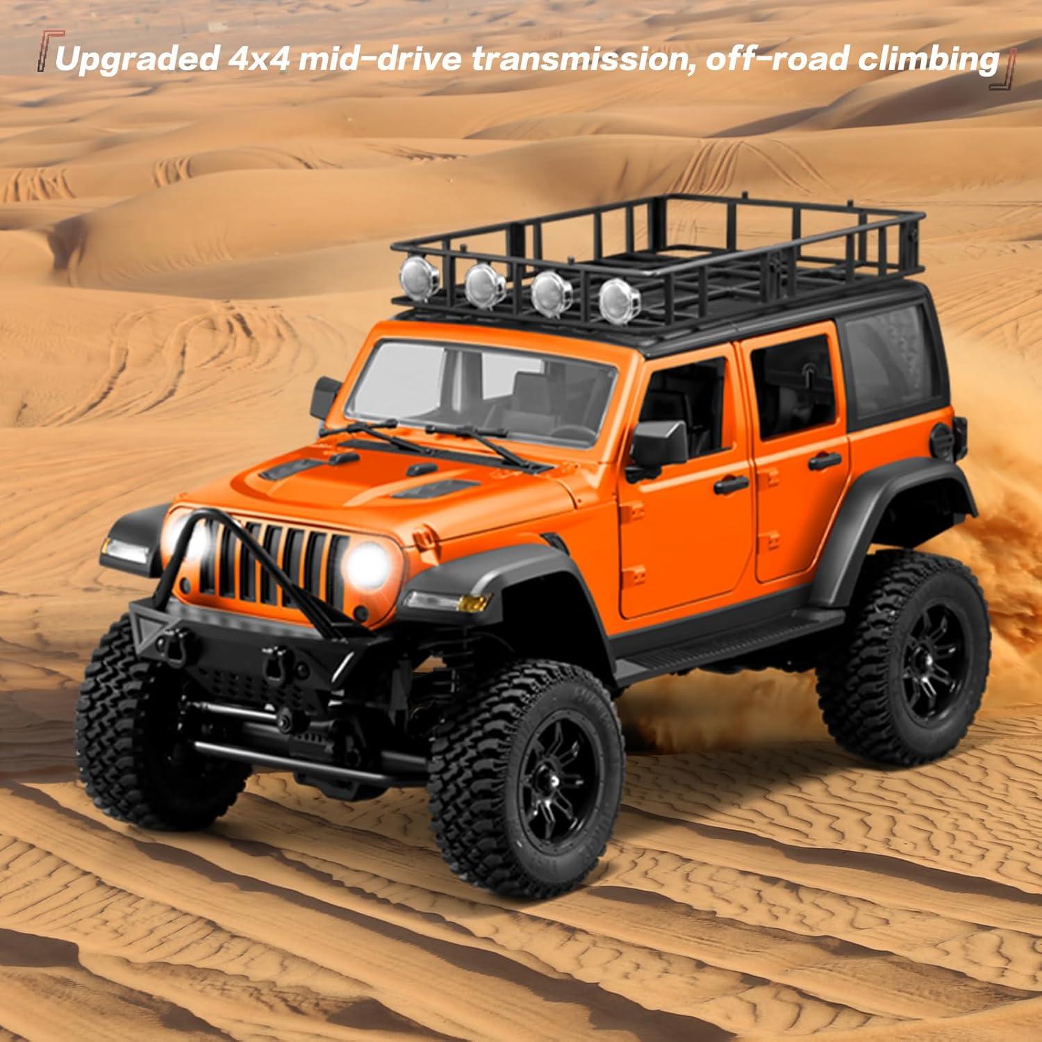 Jeep RC Crawler 4WD LEOSO MN128 con 3 Baterías 1500mAh