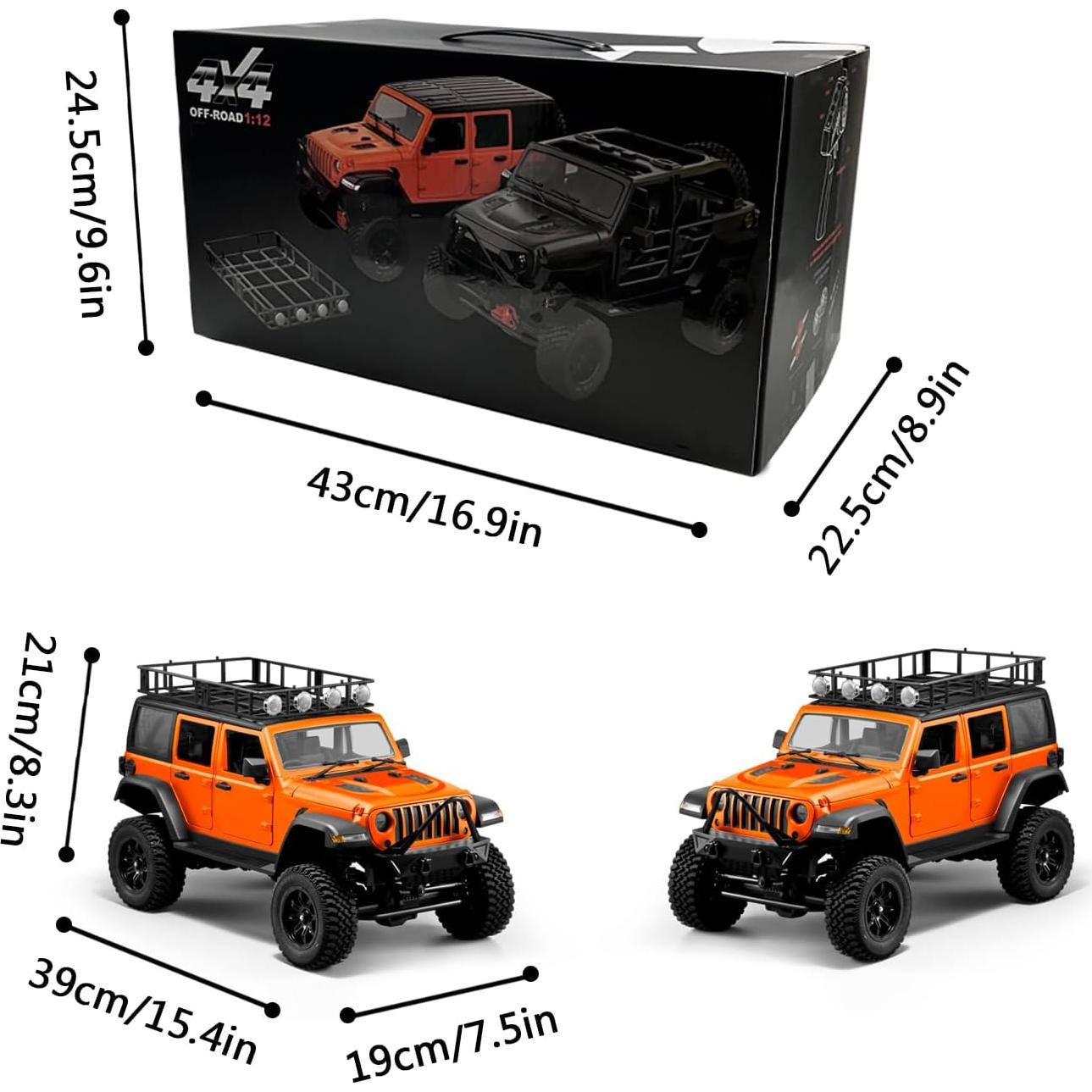 Jeep RC Crawler 4WD LEOSO MN128 con 3 Baterías 1500mAh