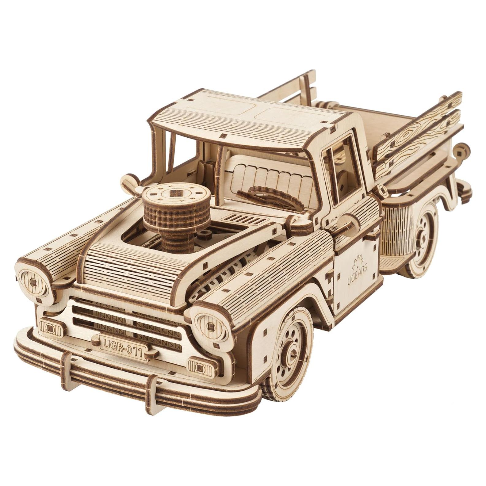 Puzzle 3D de Madera UGEARS Pickup Leñador Chevrolet 3100 - 460 Pcs
