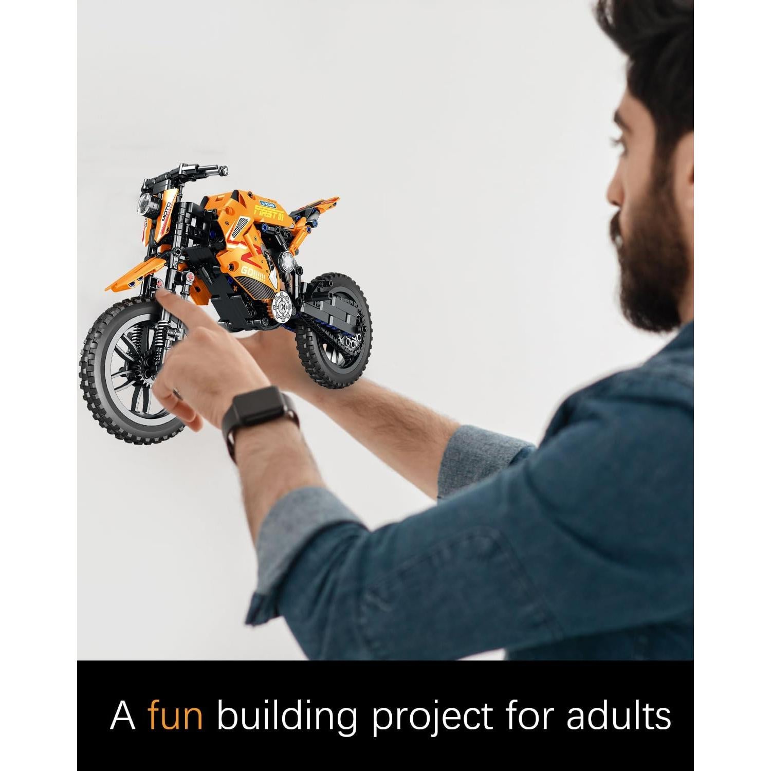 Set de Construcción Motocicleta Todo Terreno QISHOUTING 506PCS